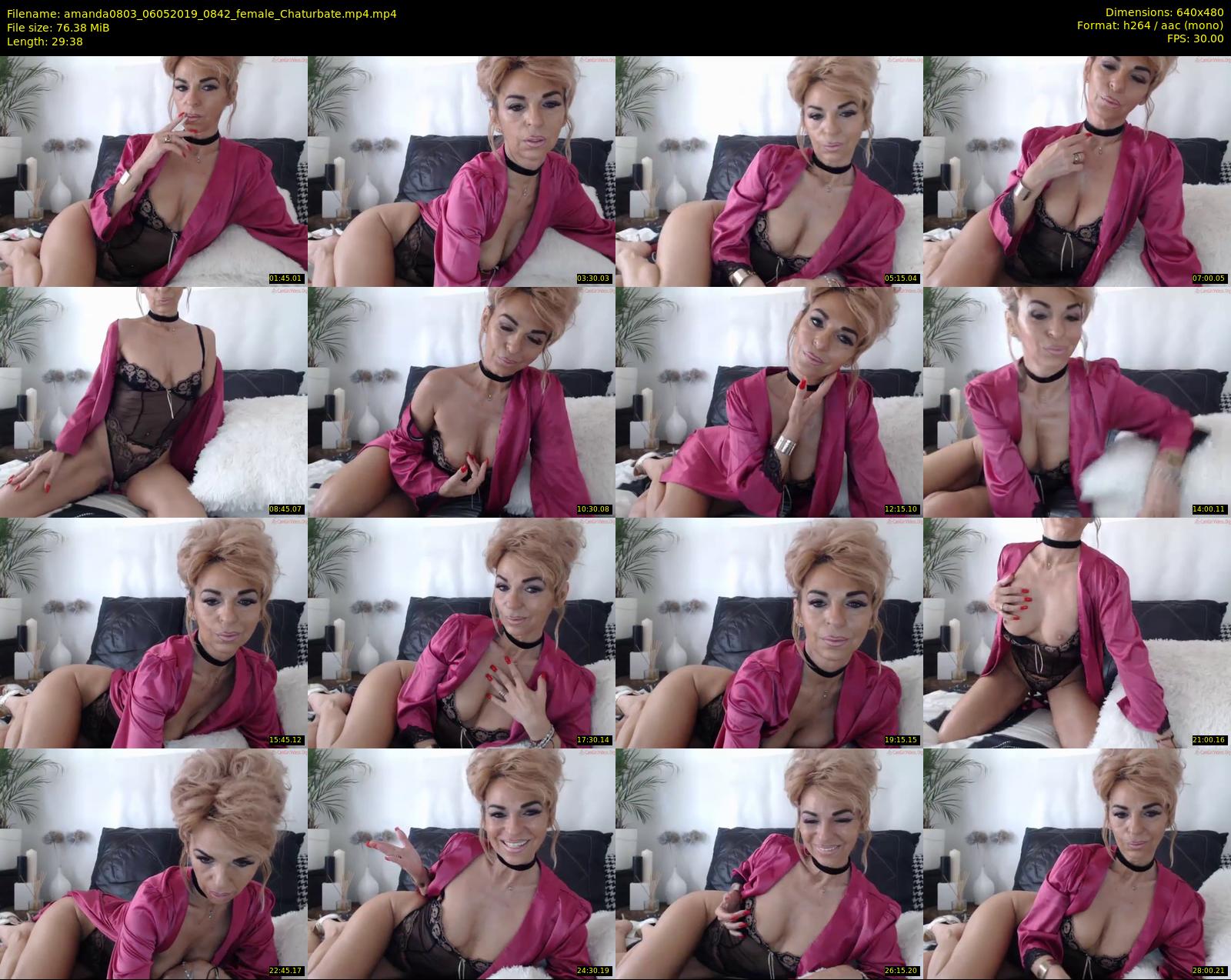 amanda0803 — 30 minute Chaturbate female cam show recording, 480p, May 6, 2019