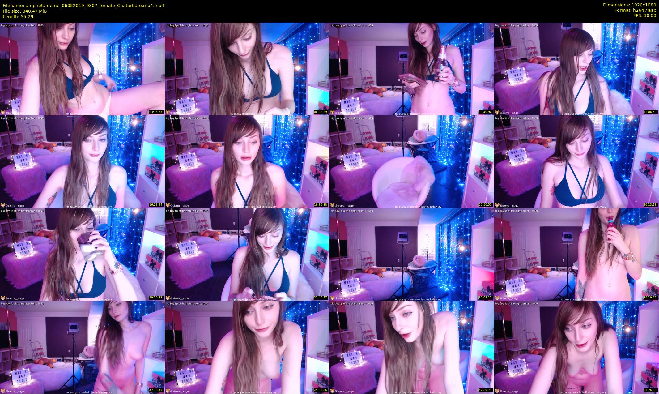 amphetameme — 56 minute Chaturbate female cam show recording, 1080p, May 6, 2019