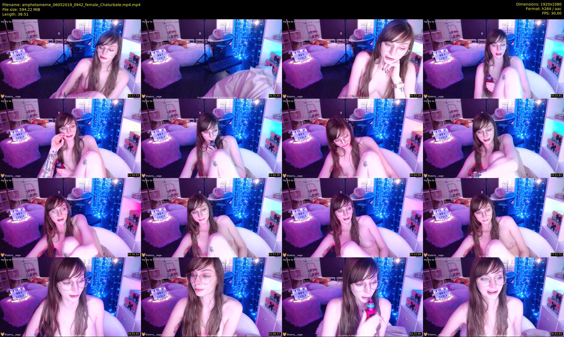 amphetameme — 39 minute Chaturbate female cam show recording, 1080p, May 6, 2019
