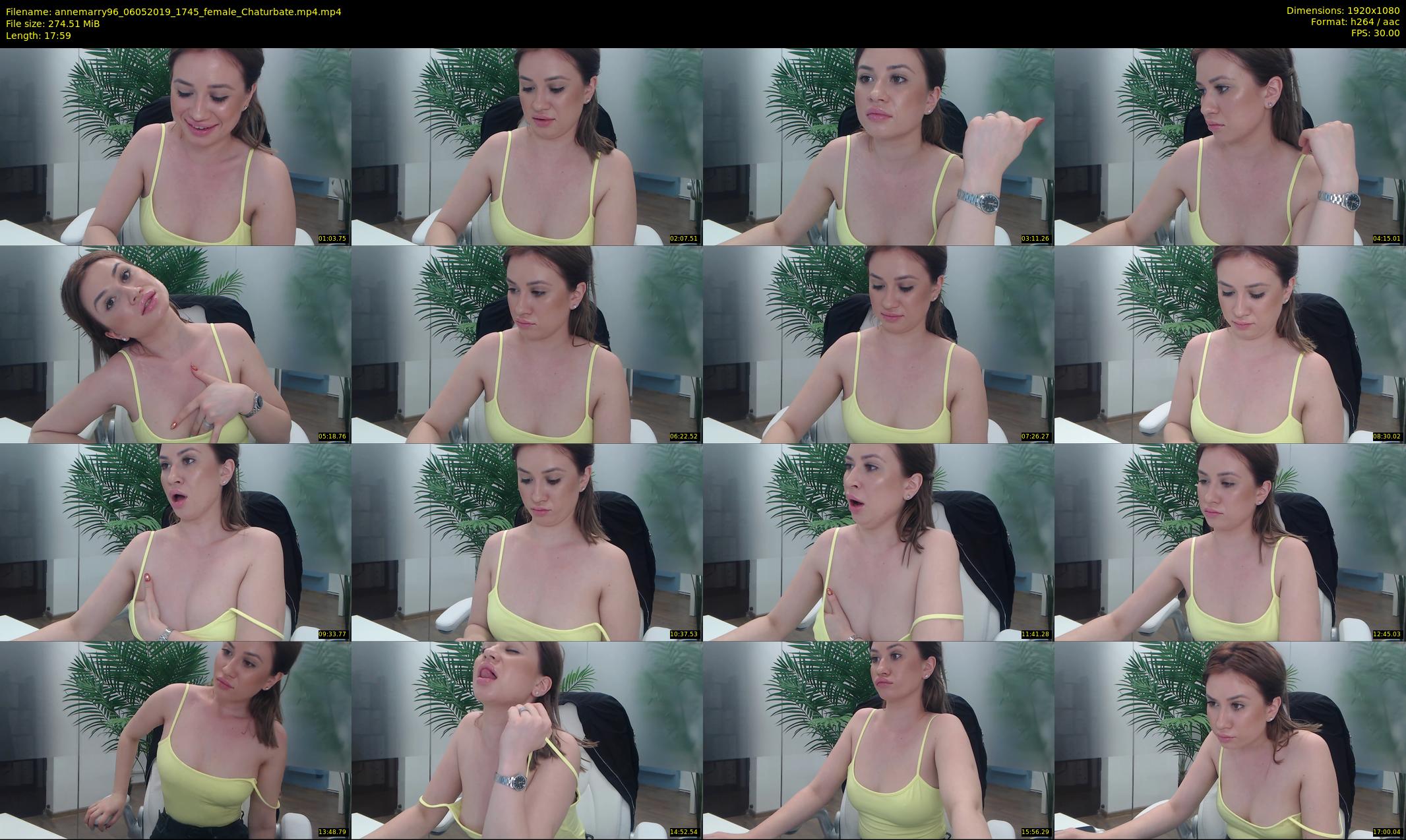 annemarry96 — 18 minute Chaturbate female cam show recording, 1080p, May 6, 2019