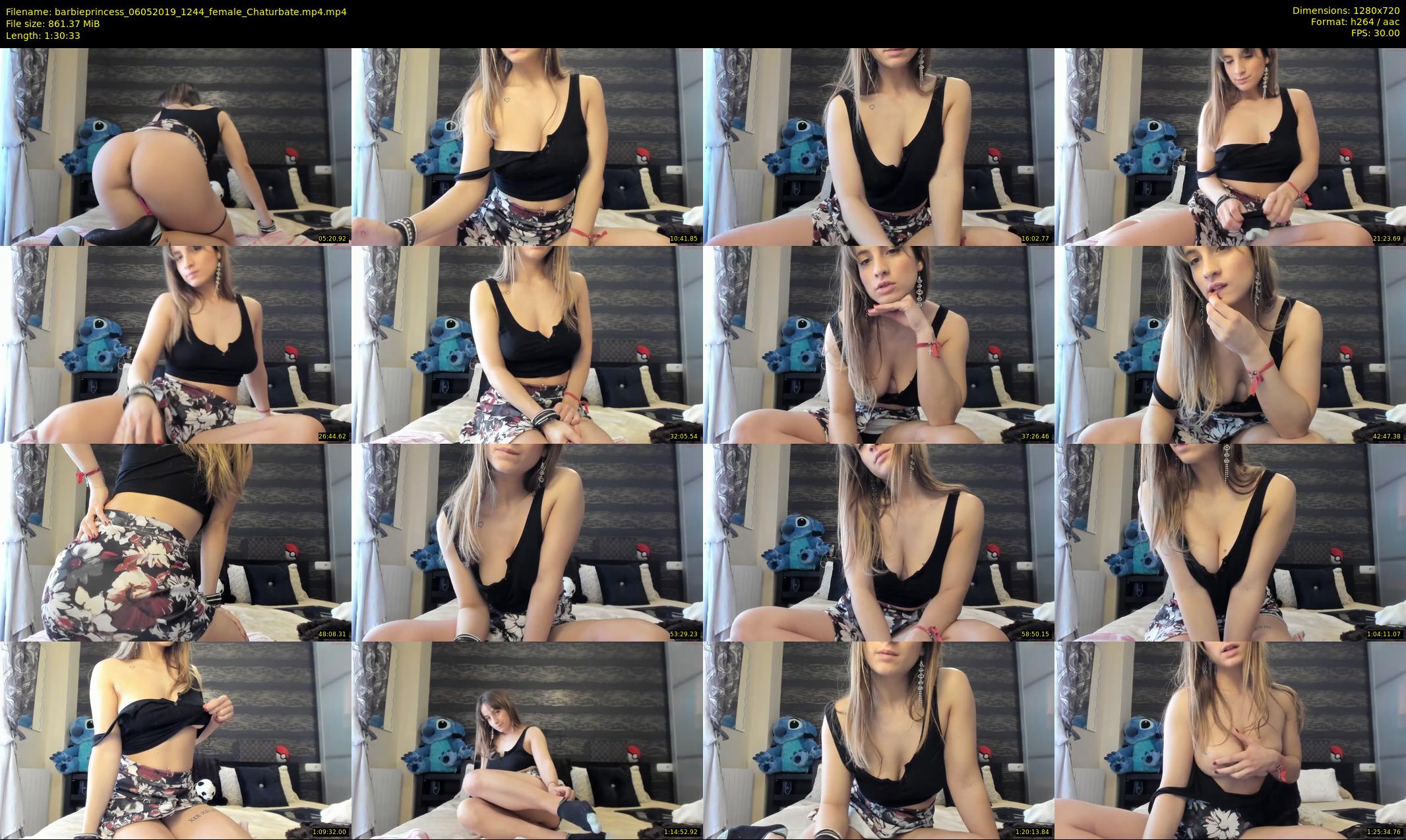 barbieprincess — 91 minute Chaturbate female cam show recording, 720p, May 6, 2019
