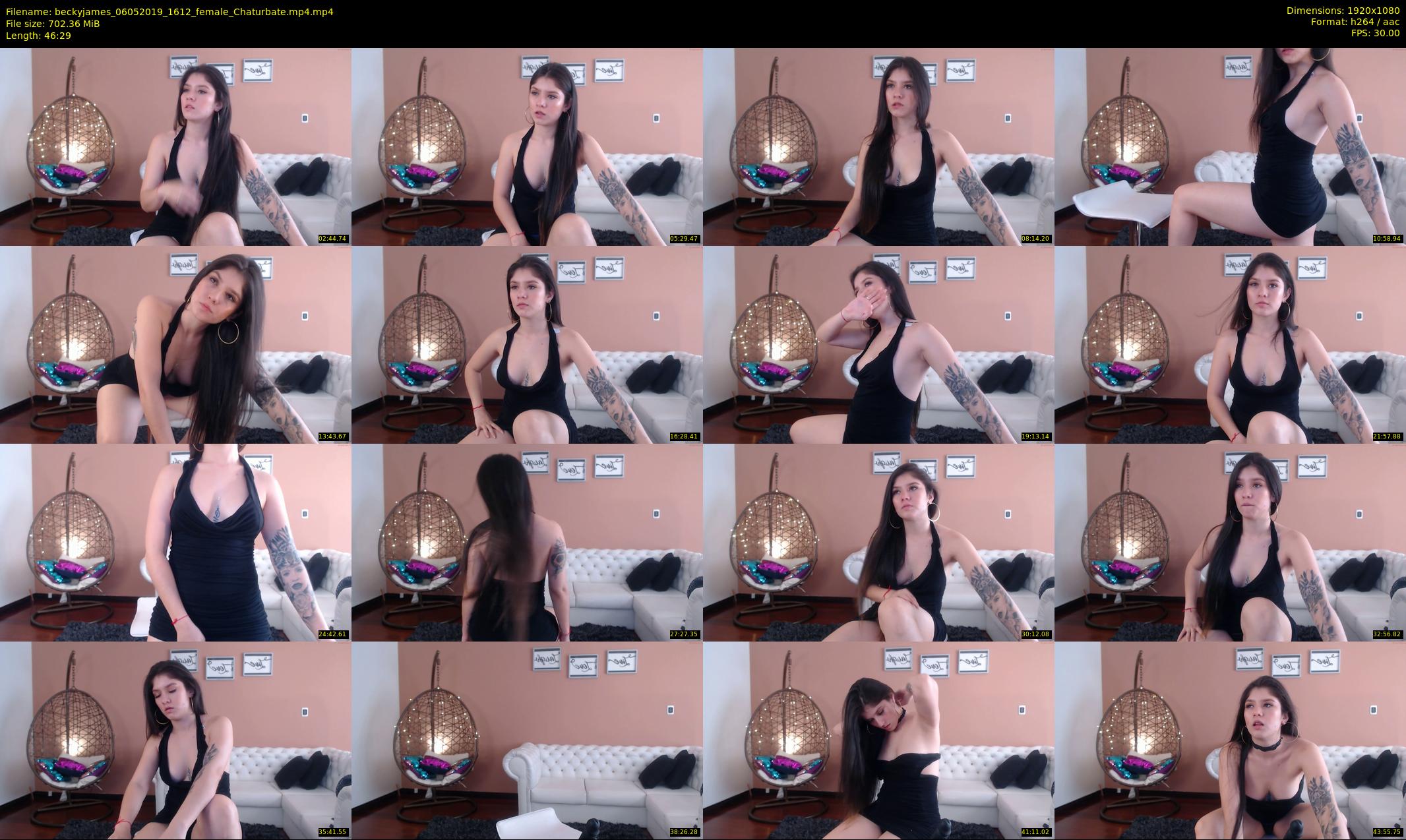 beckyjames — 47 minute Chaturbate female cam show recording, 1080p, May 6, 2019