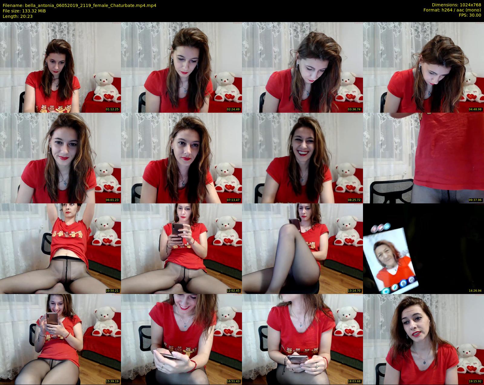 bella_antonia — 21 minute Chaturbate female cam show recording, 720p, May 6, 2019