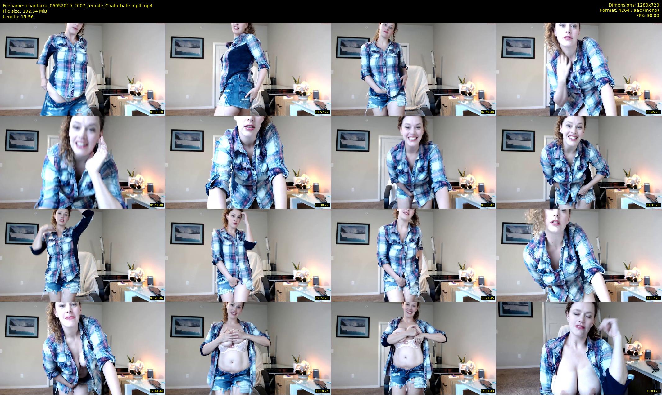 chantarra — 16 minute Chaturbate female cam show recording, 720p, May 6, 2019