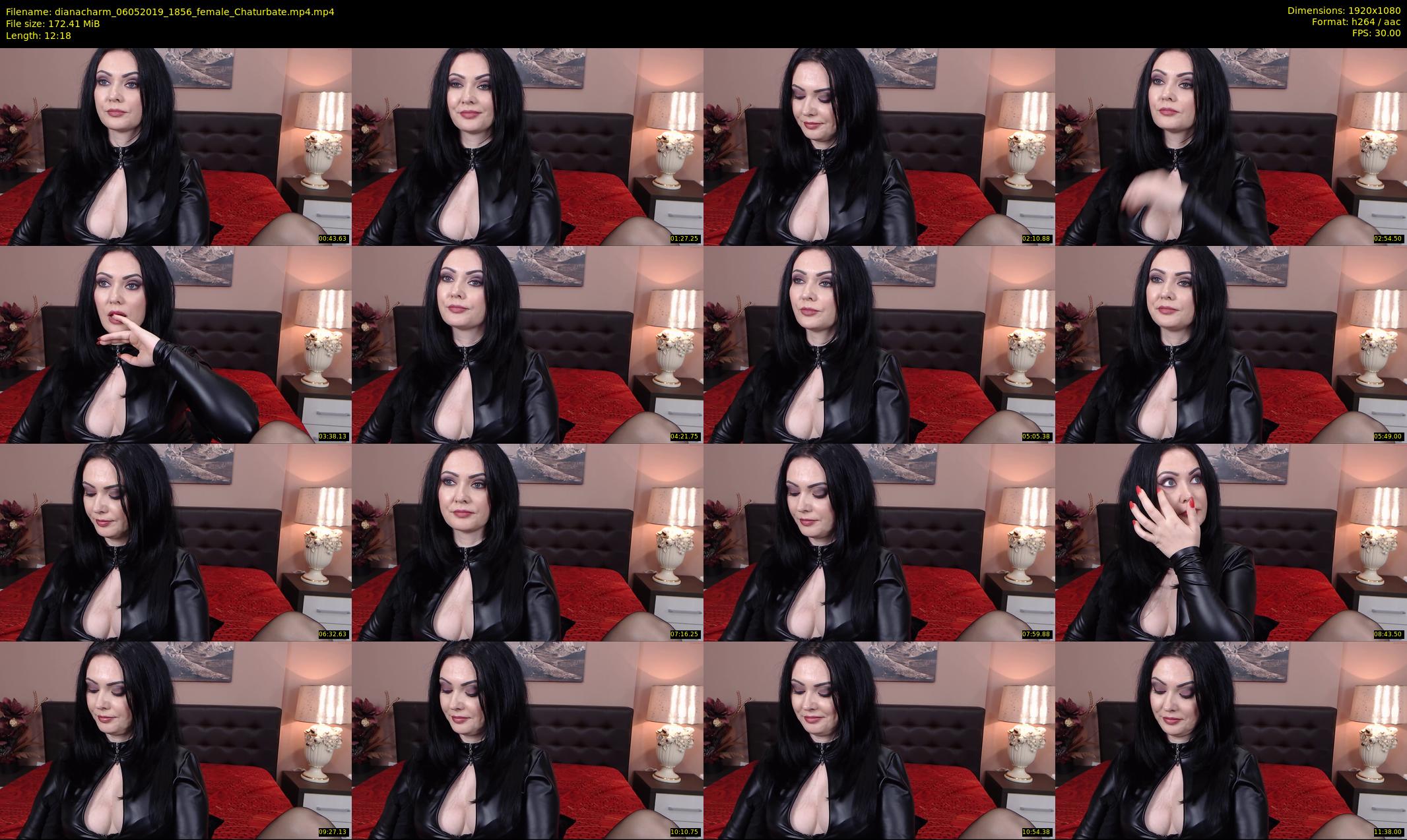 dianacharm — 13 minute Chaturbate female cam show recording, 1080p, May 6, 2019