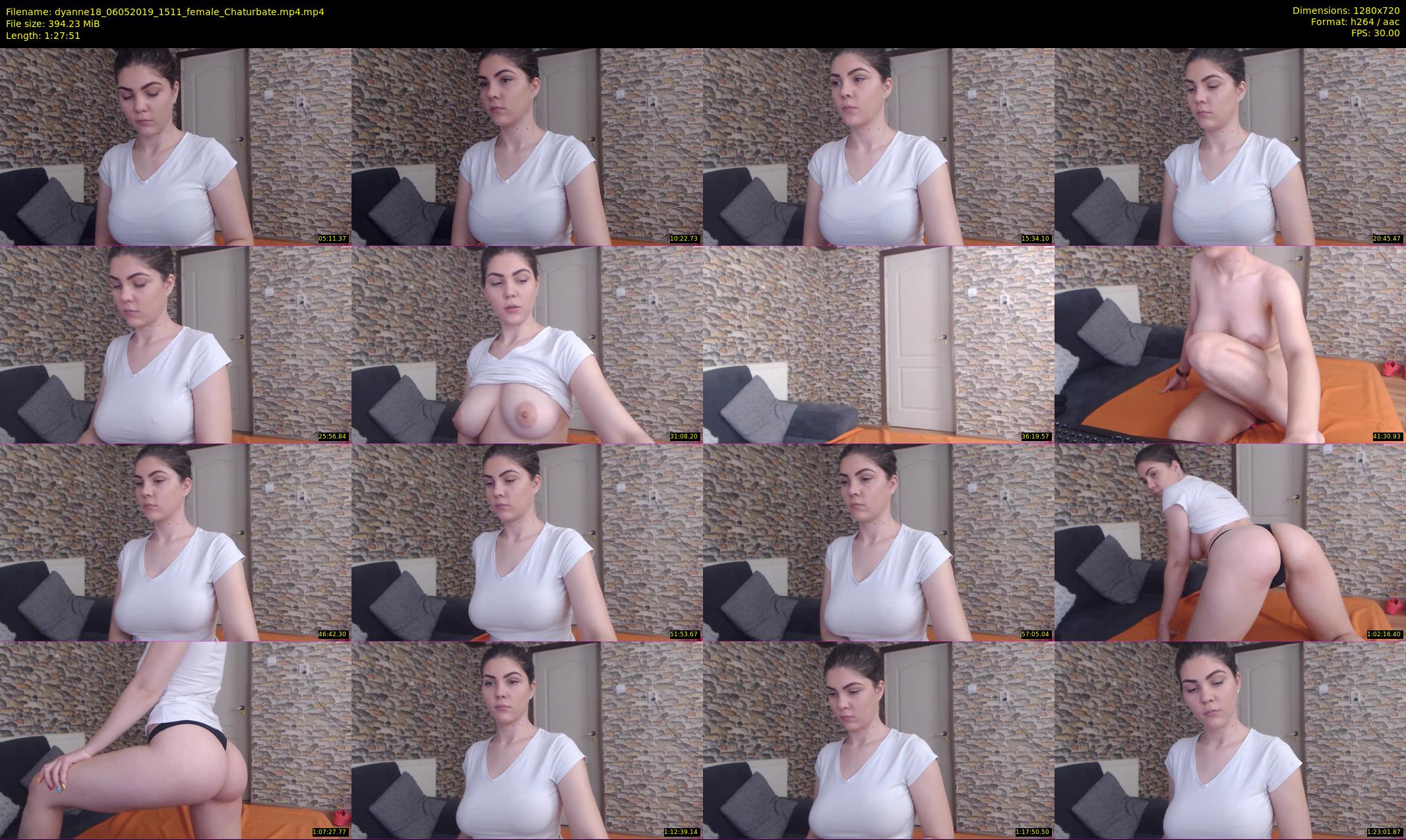 dyanne18 — 88 minute Chaturbate female cam show recording, 720p, May 6, 2019