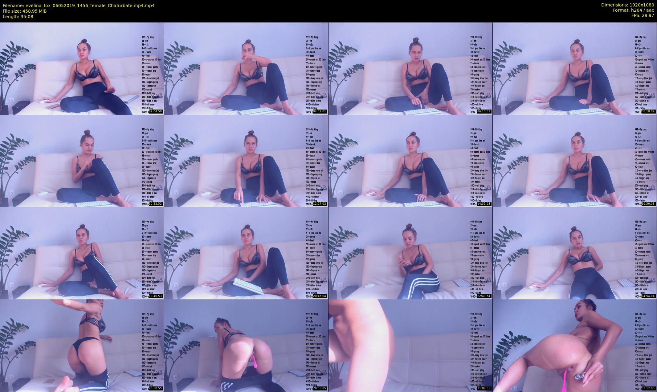 evelina_fox — 36 minute Chaturbate female cam show recording, 1080p, May 6, 2019