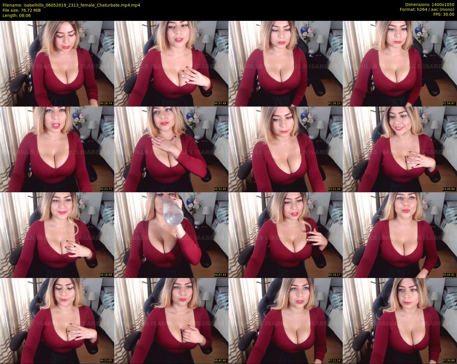 isabelhills — 9 minute Chaturbate female cam show recording, 720p, May 6, 2019