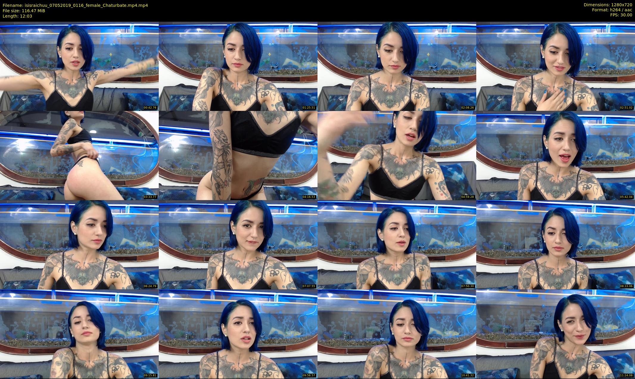 isisraichuu — 13 minute Chaturbate female cam show recording, 720p, May 7, 2019