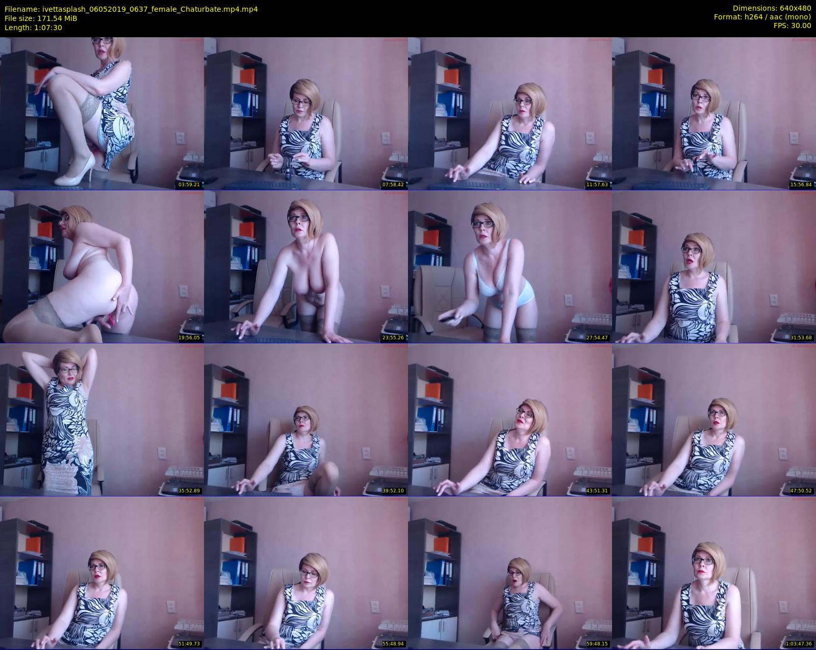 ivettasplash — 68 minute Chaturbate female cam show recording, 480p, May 6, 2019