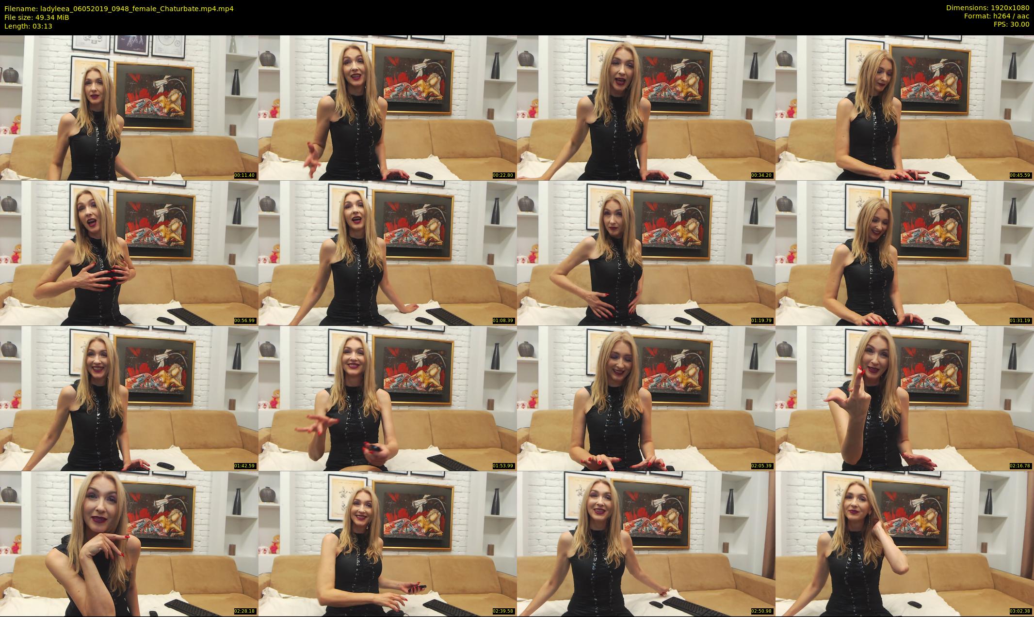ladyleea — 4 minute Chaturbate female cam show recording, 1080p, May 6, 2019