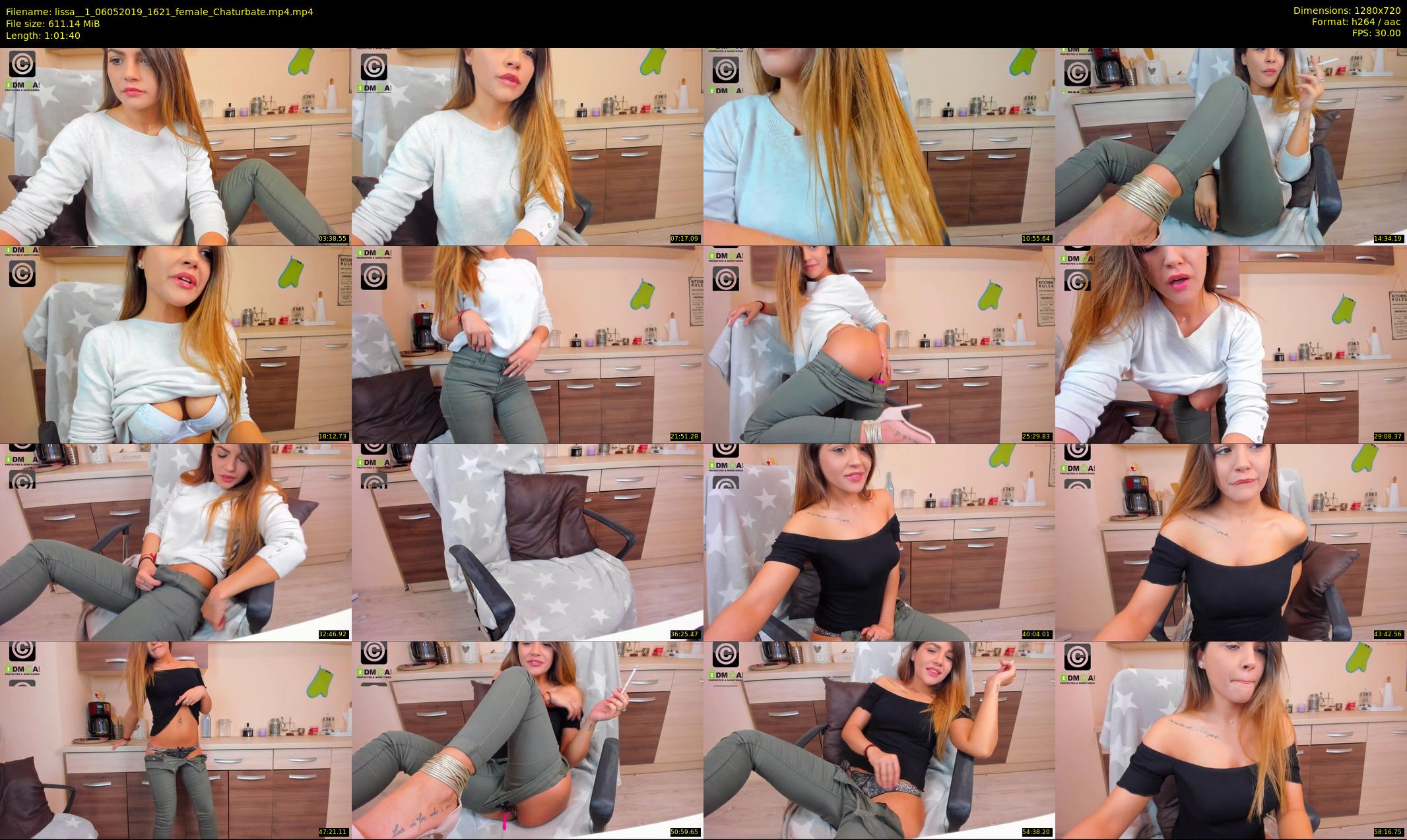 lissa__1 — 62 minute Chaturbate female cam show recording, 720p, May 6, 2019