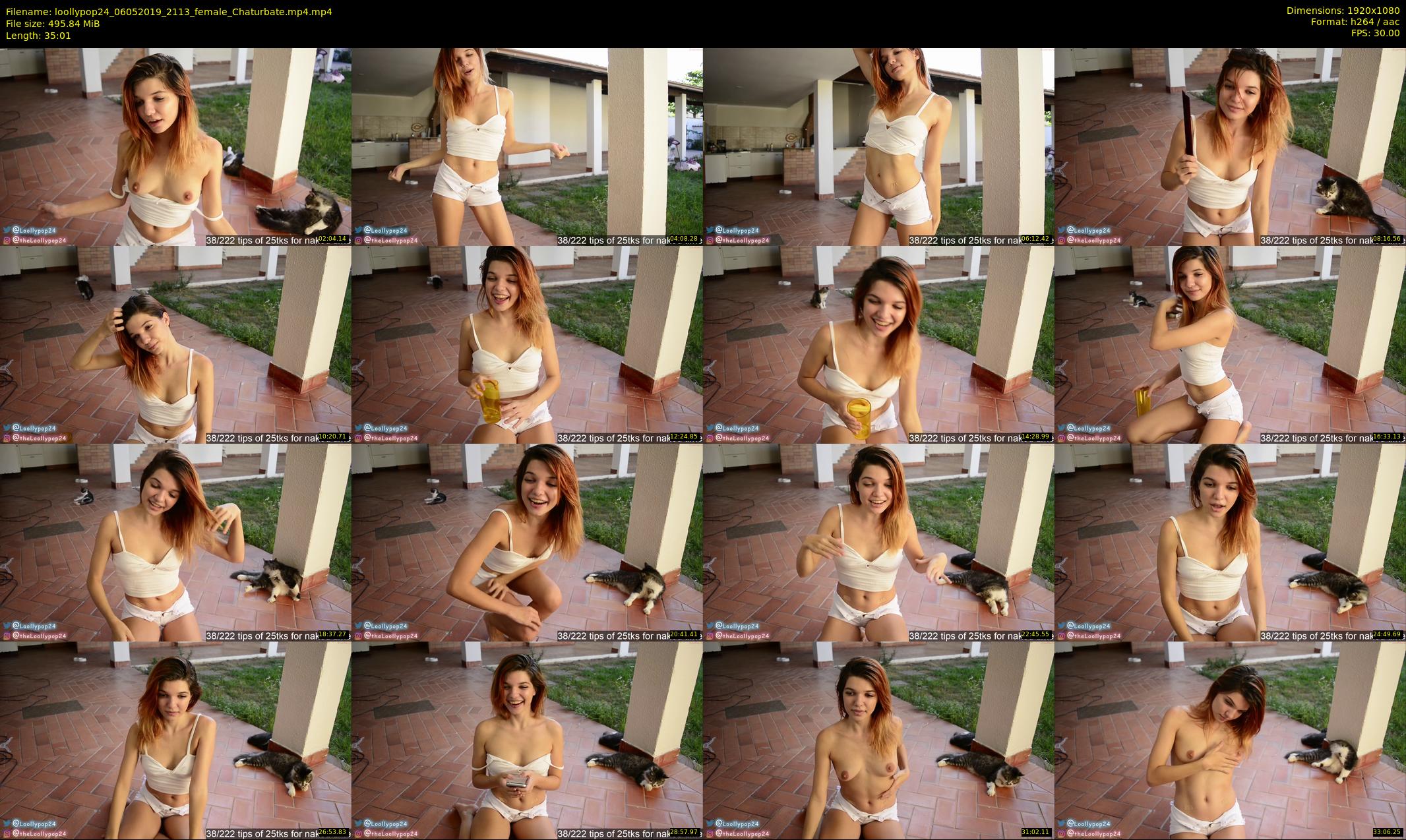 loollypop24 — 36 minute Chaturbate female cam show recording, 1080p, May 6, 2019