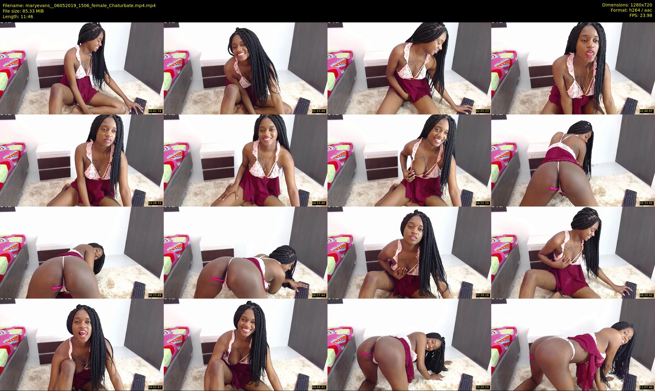 maryevans_ — 12 minute Chaturbate female cam show recording, 720p, May 6, 2019