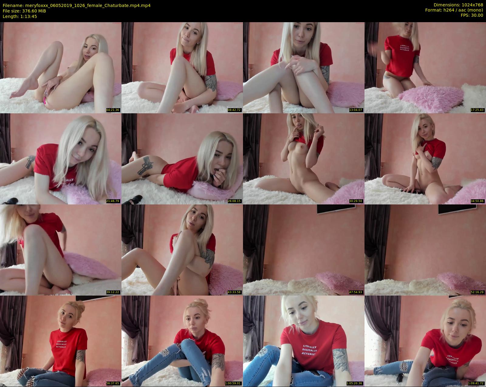 meryfoxxx — 74 minute Chaturbate female cam show recording, 720p, May 6, 2019