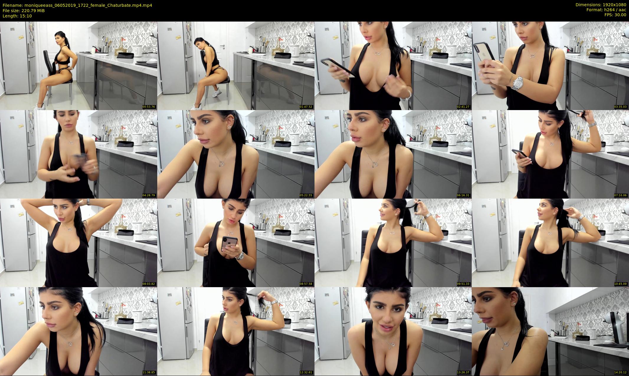 moniqueeass — 16 minute Chaturbate female cam show recording, 1080p, May 6, 2019