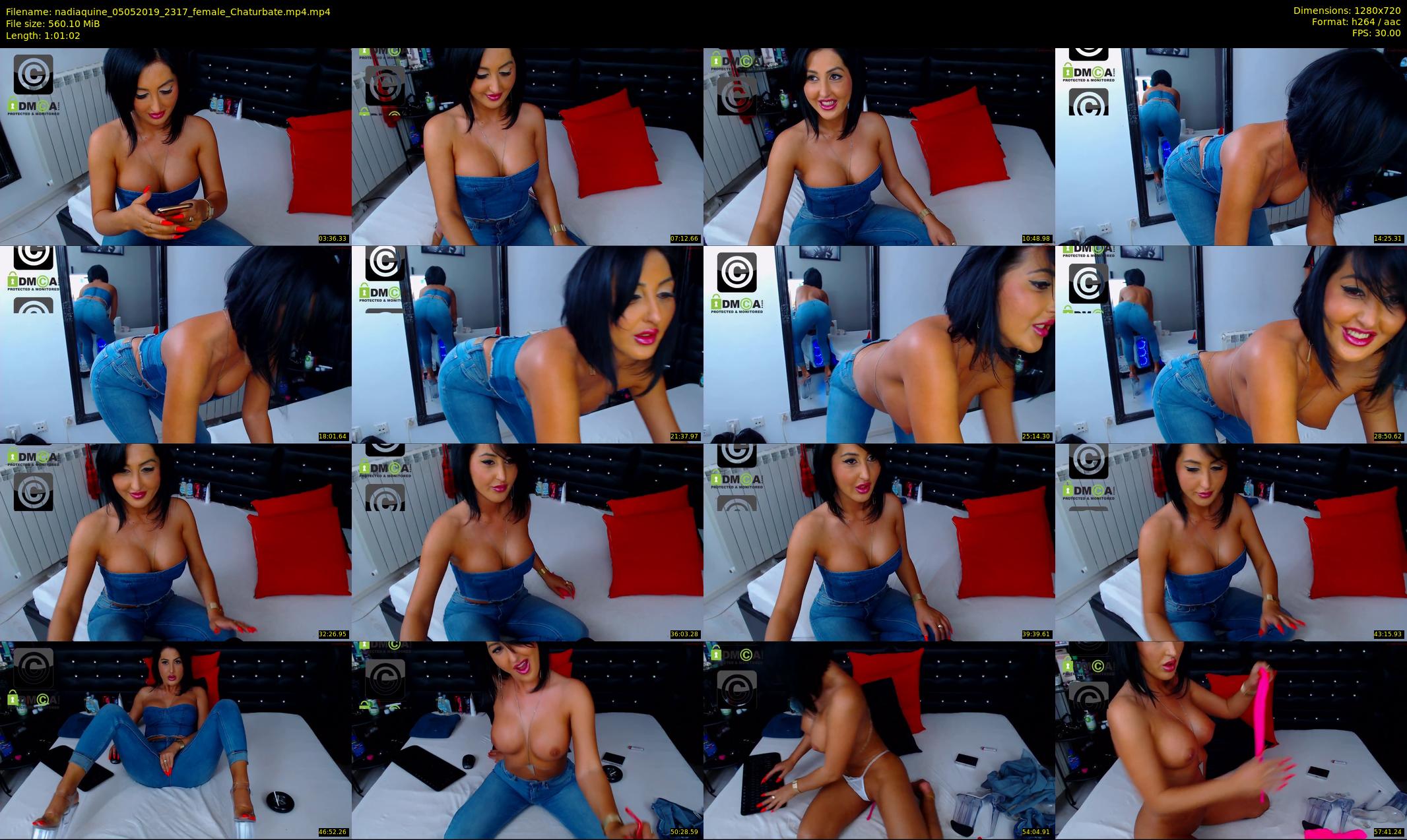nadiaquine — 62 minute Chaturbate female cam show recording, 720p, May 5, 2019