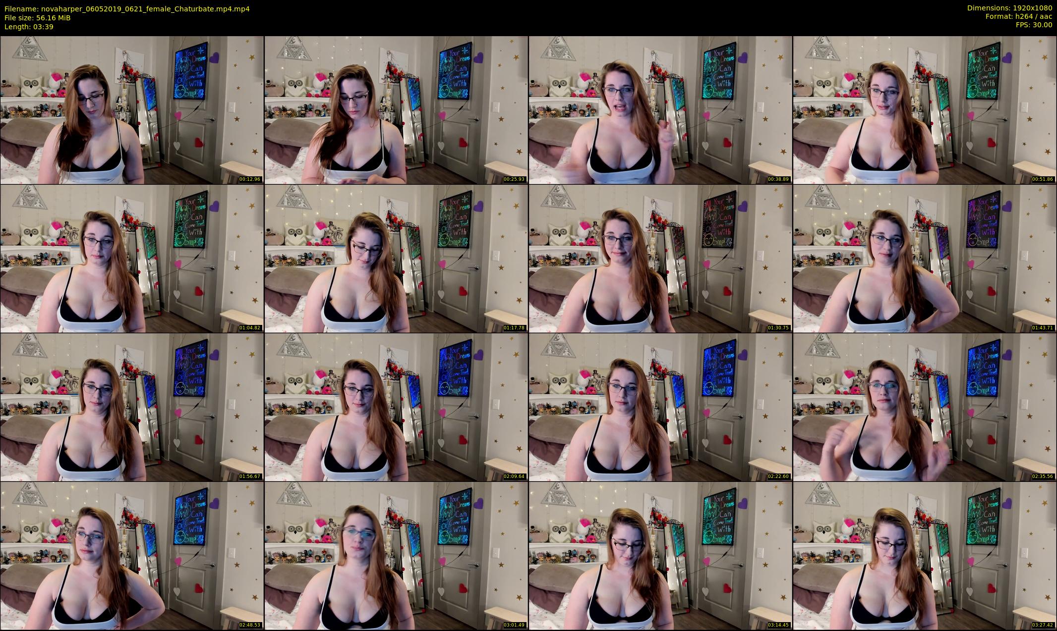 novaharper — 4 minute Chaturbate female cam show recording, 1080p, May 6, 2019