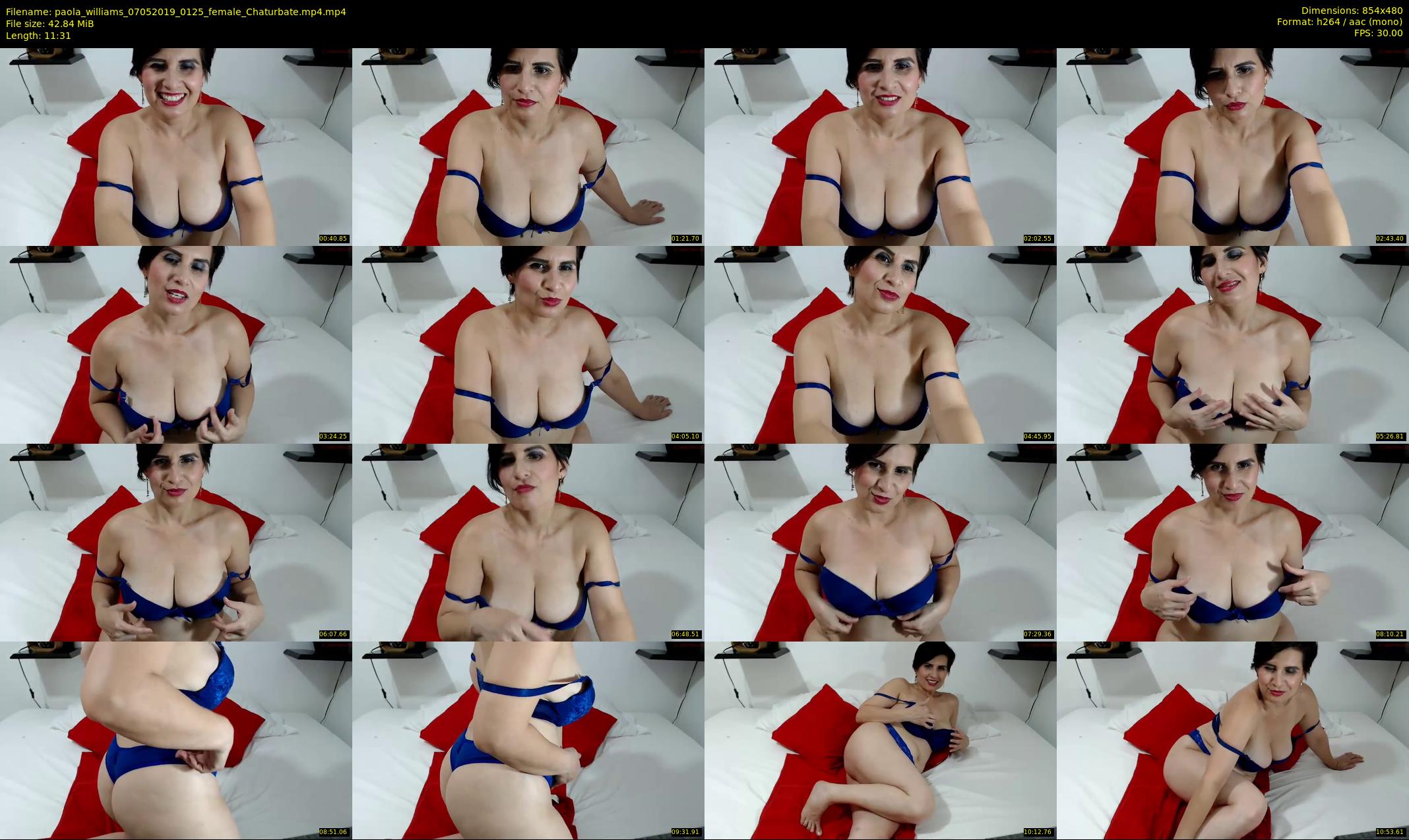 paola_williams — 12 minute Chaturbate female cam show recording, 480p, May 7, 2019