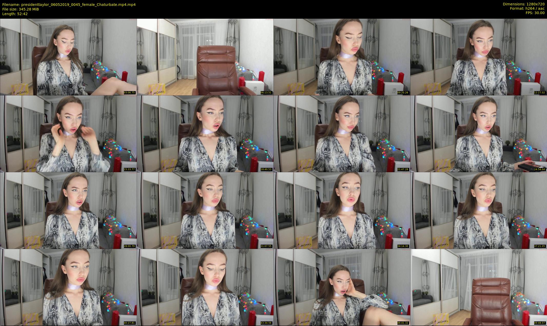 presidenttaylor — 53 minute Chaturbate female cam show recording, 720p, May 6, 2019