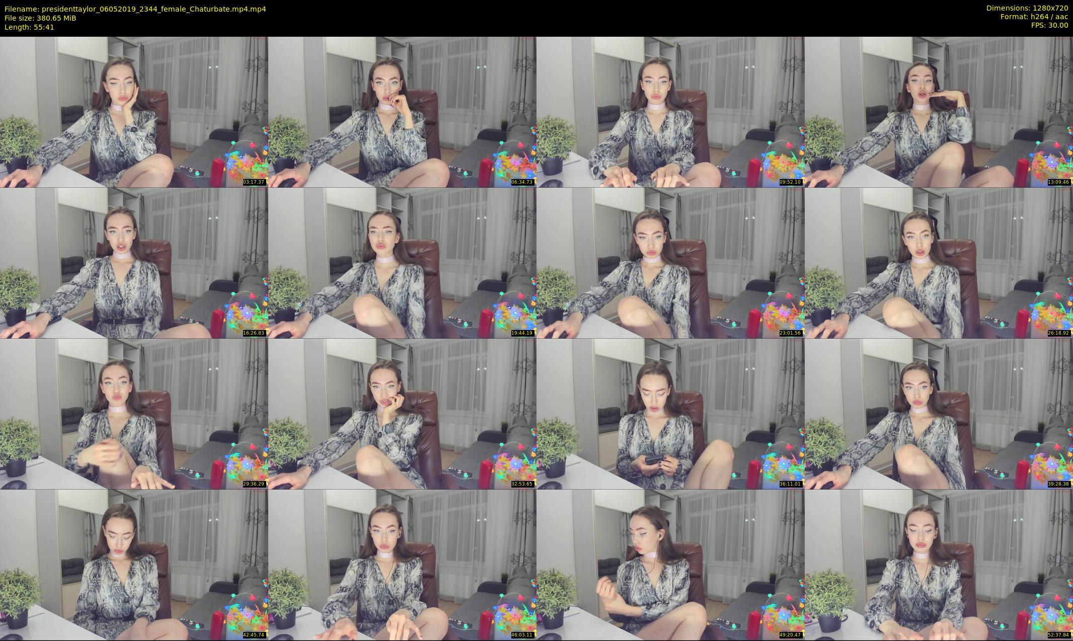 presidenttaylor — 56 minute Chaturbate female cam show recording, 720p, May 6, 2019