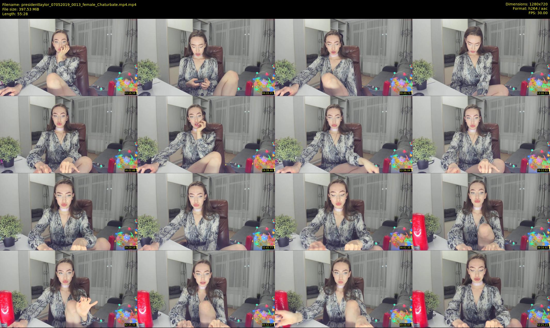 presidenttaylor — 56 minute Chaturbate female cam show recording, 720p, May 7, 2019