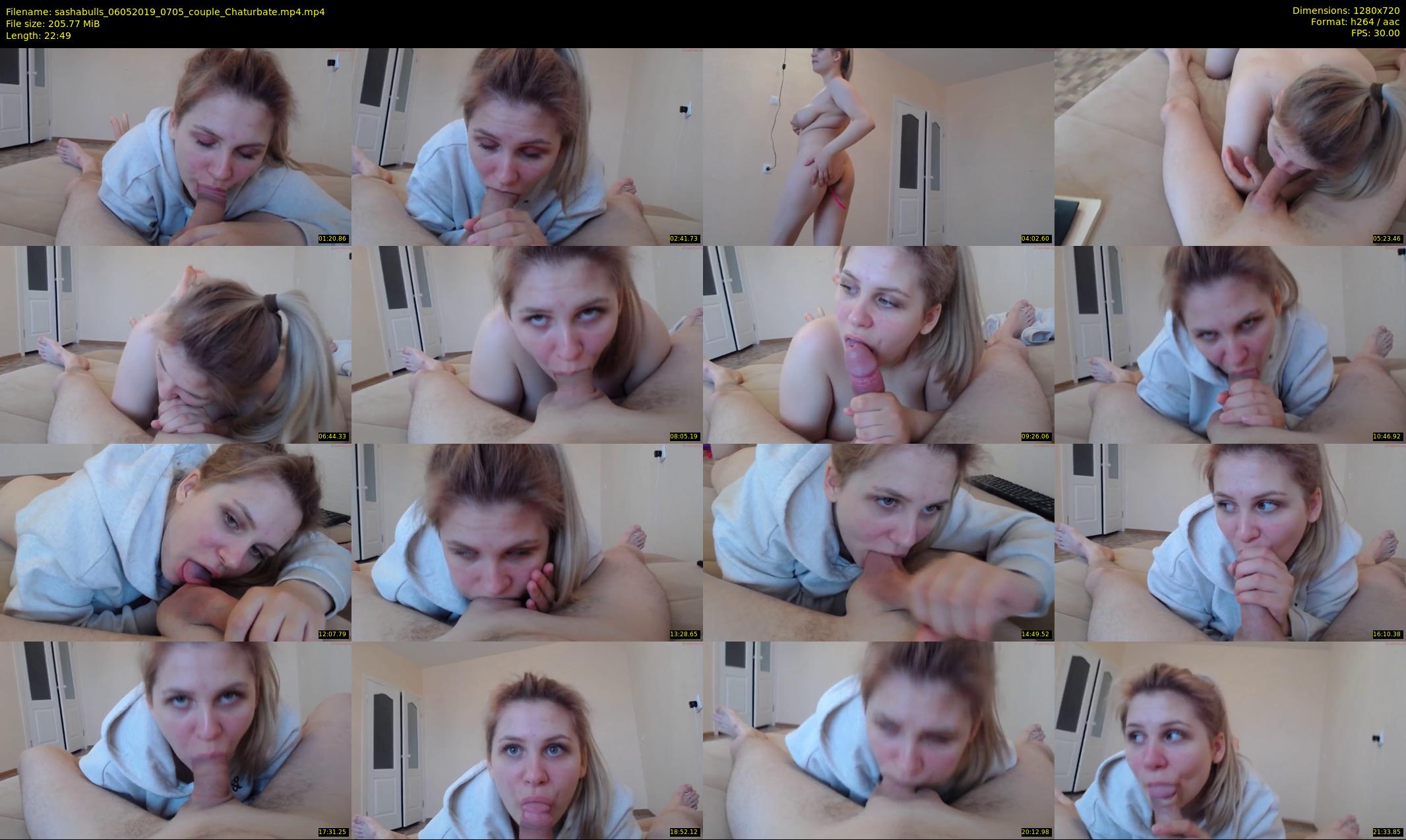 sashabulls — 23 minute Chaturbate couple cam show recording, 720p, May 6, 2019