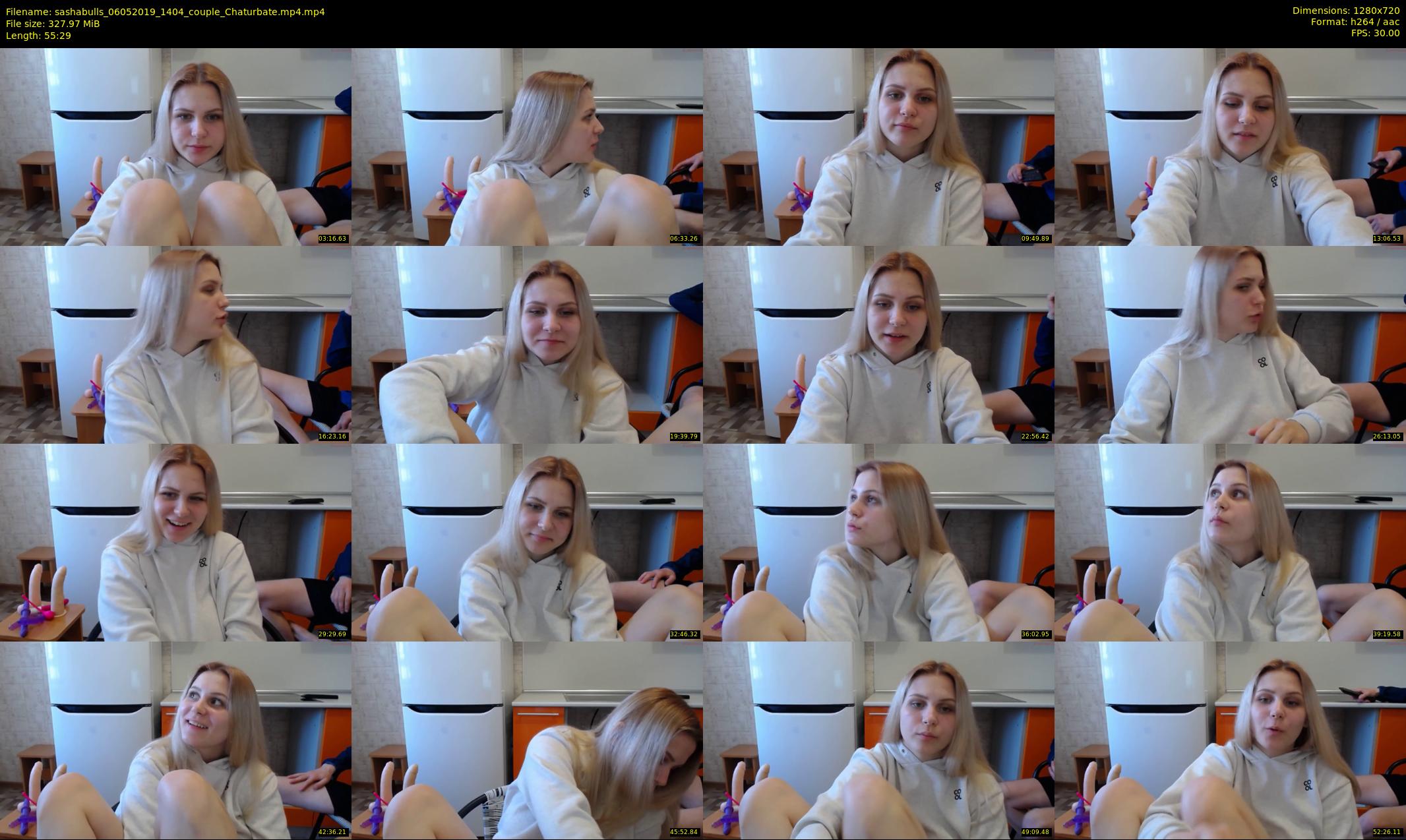 sashabulls — 56 minute Chaturbate couple cam show recording, 720p, May 6, 2019