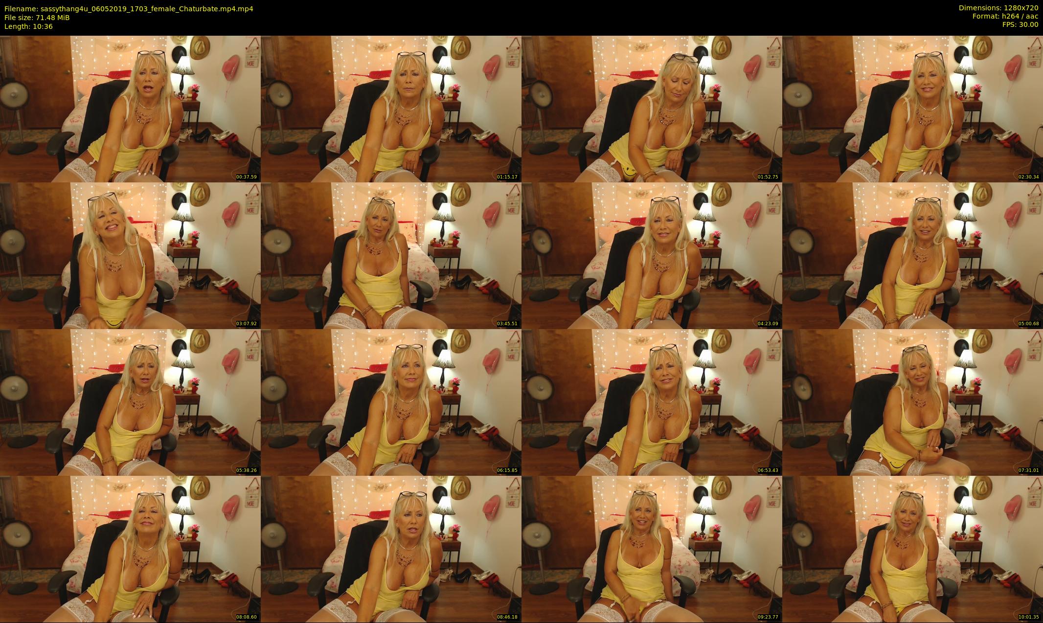 sassythang4u — 11 minute Chaturbate female cam show recording, 720p, May 6, 2019