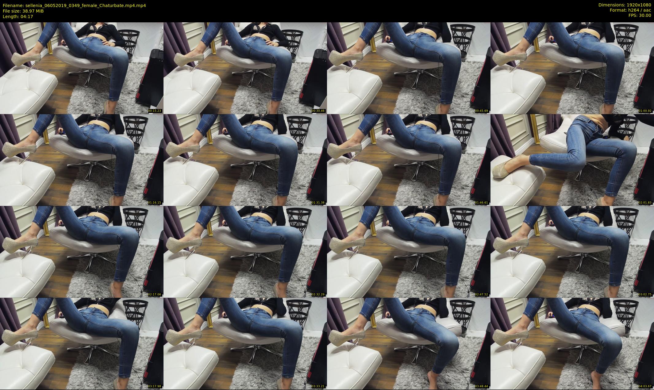 sellenia — 5 minute Chaturbate female cam show recording, 1080p, May 6, 2019