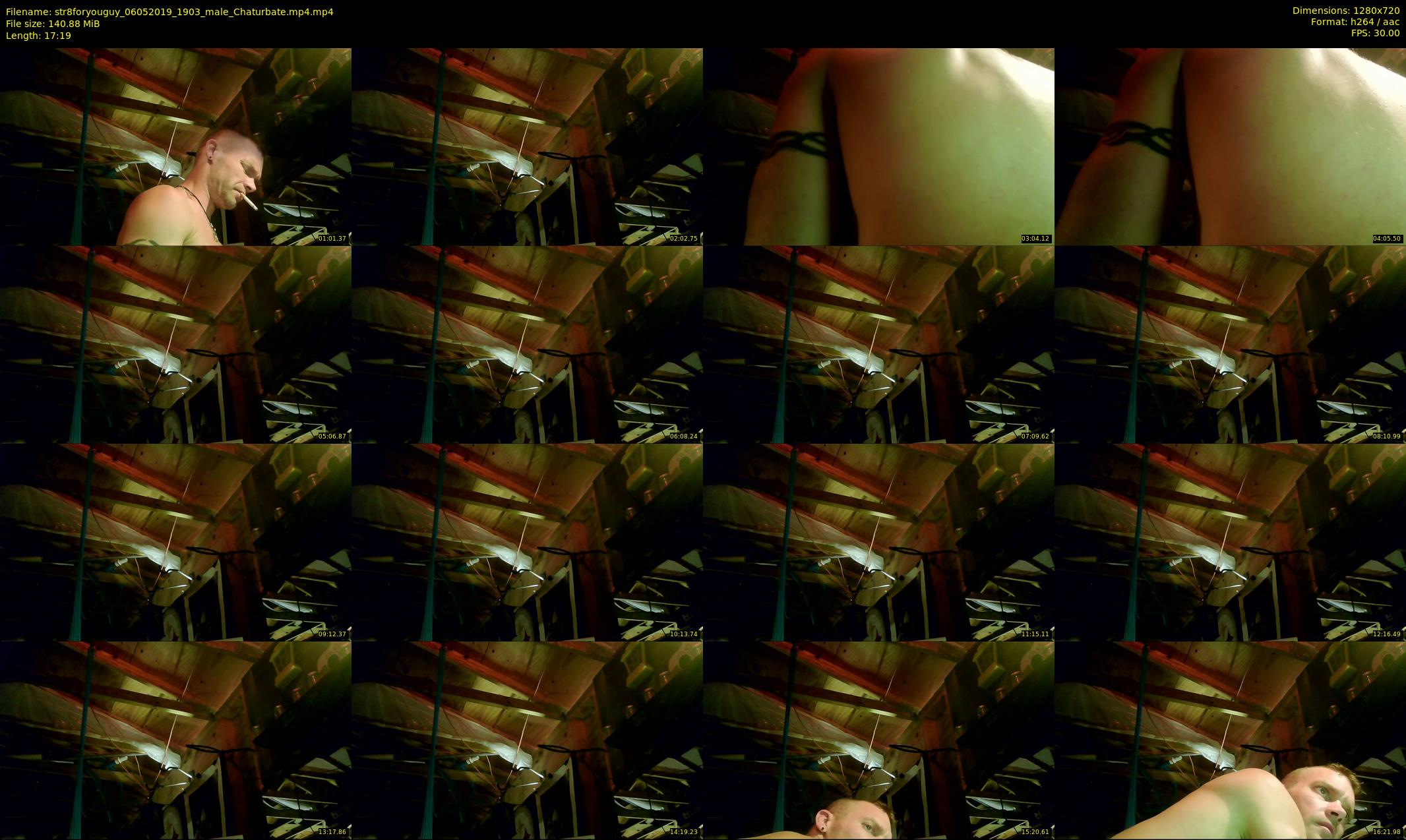 str8foryouguy — 18 minute Chaturbate male cam show recording, 720p, May 6, 2019