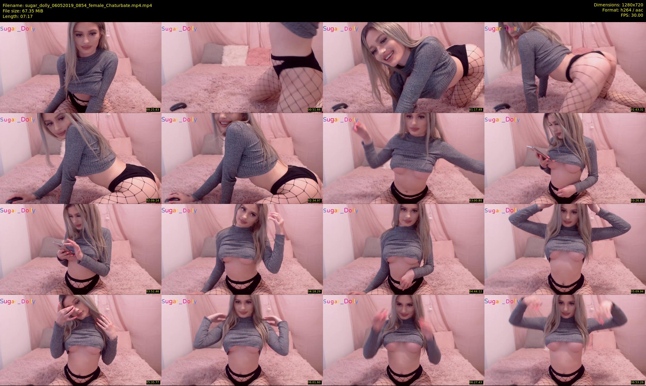 sugar_dolly — 8 minute Chaturbate female cam show recording, 720p, May 6, 2019