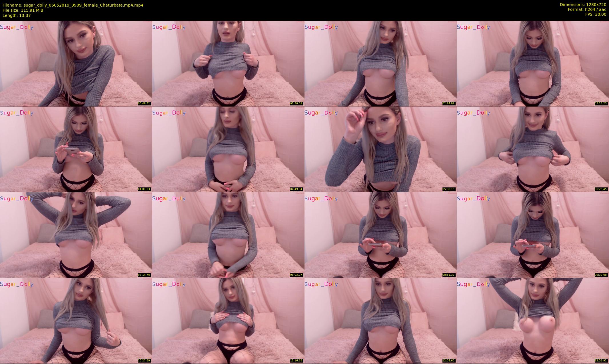 sugar_dolly — 14 minute Chaturbate female cam show recording, 720p, May 6, 2019