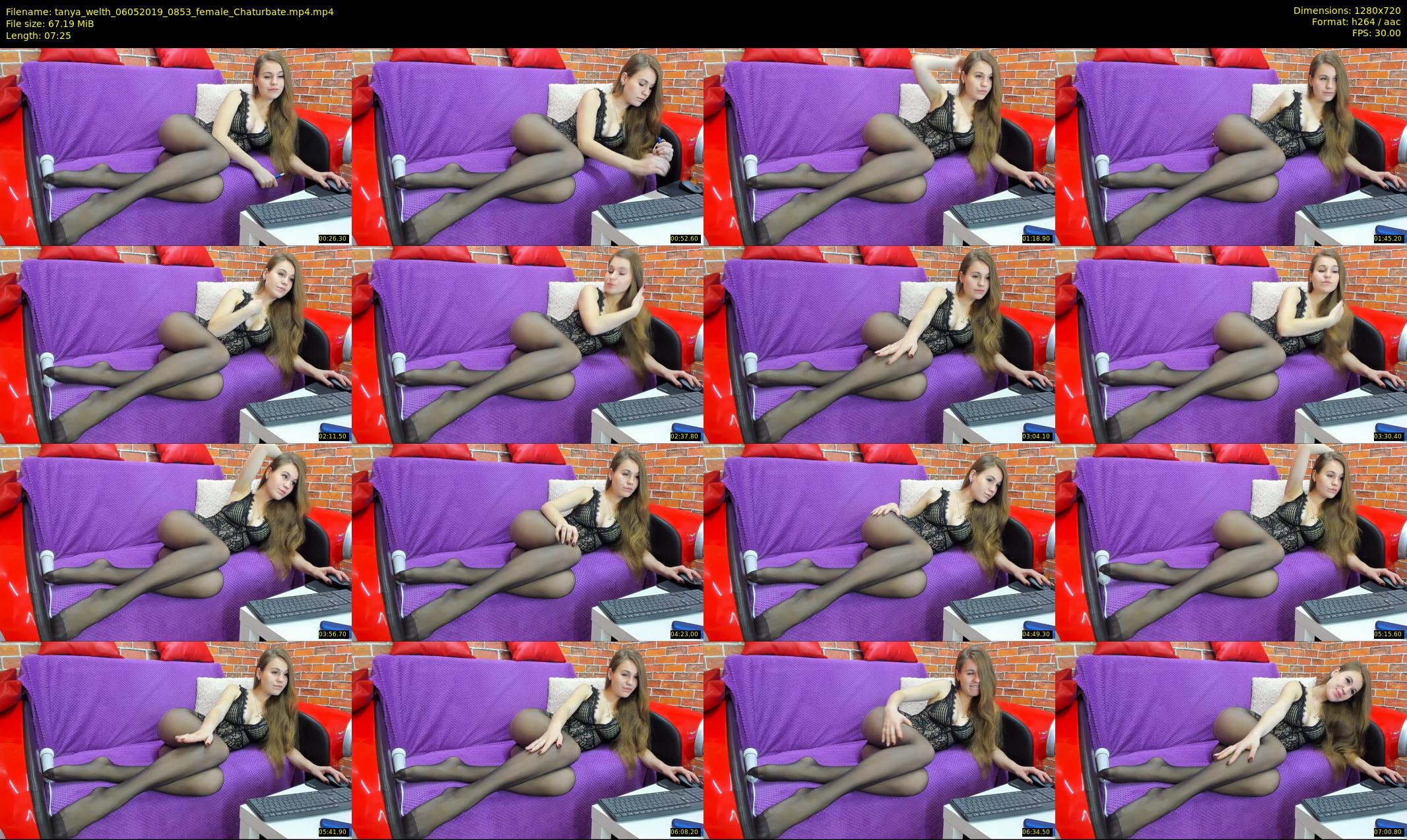 tanya_welth — 8 minute Chaturbate female cam show recording, 720p, May 6, 2019