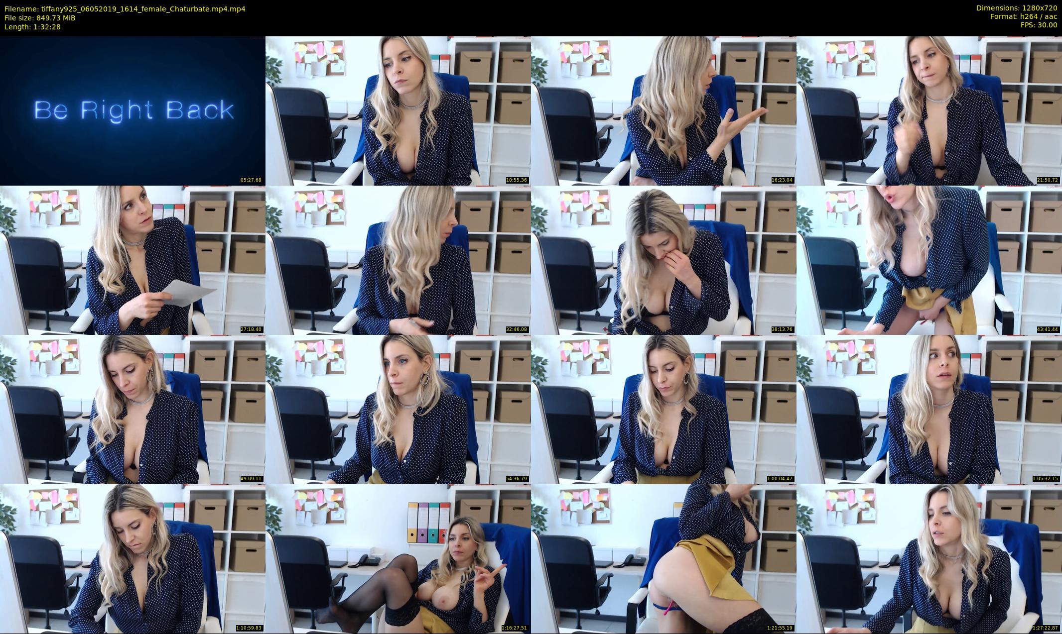 tiffany925 — 93 minute Chaturbate female cam show recording, 720p, May 6, 2019