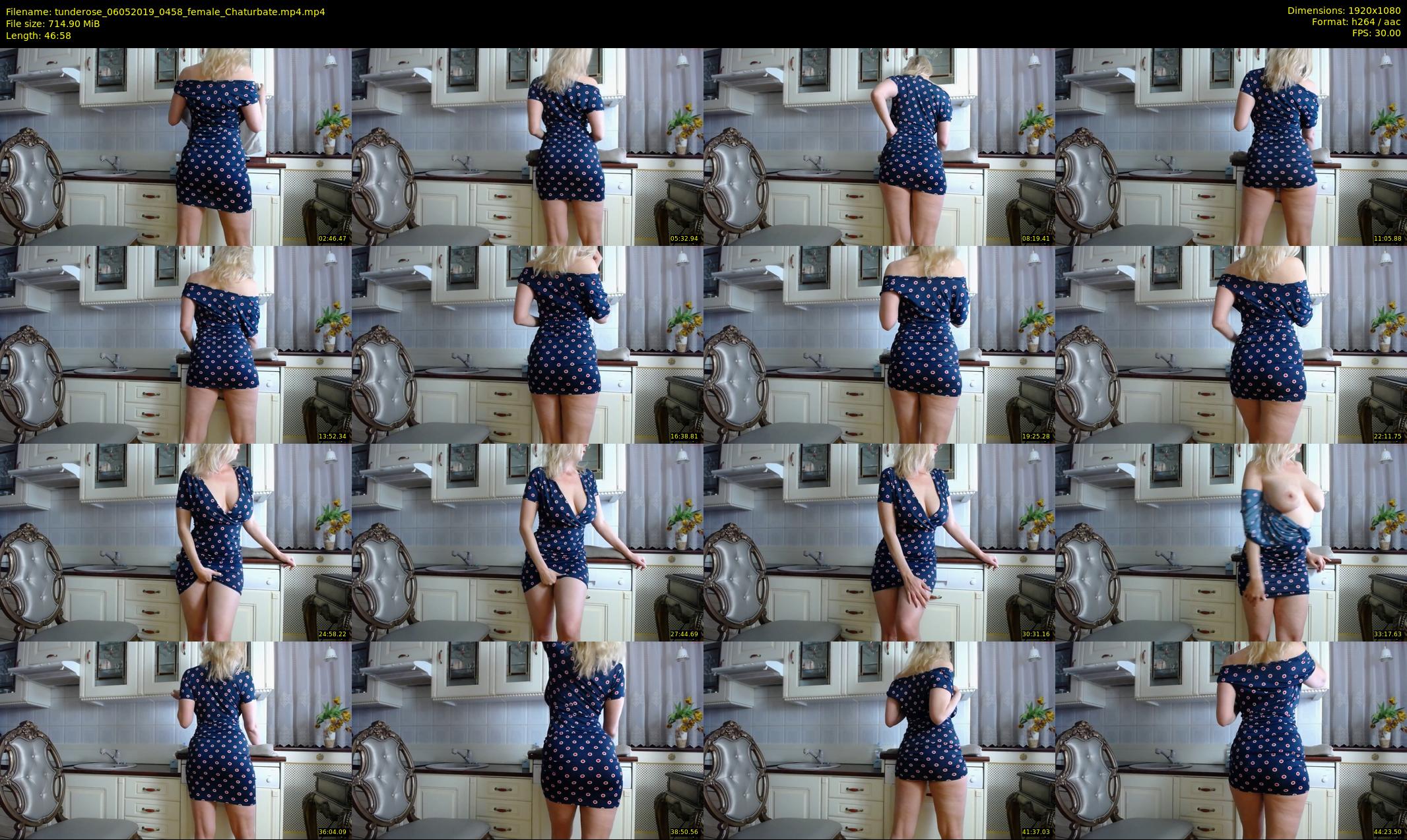 tunderose — 47 minute Chaturbate female cam show recording, 1080p, May 6, 2019