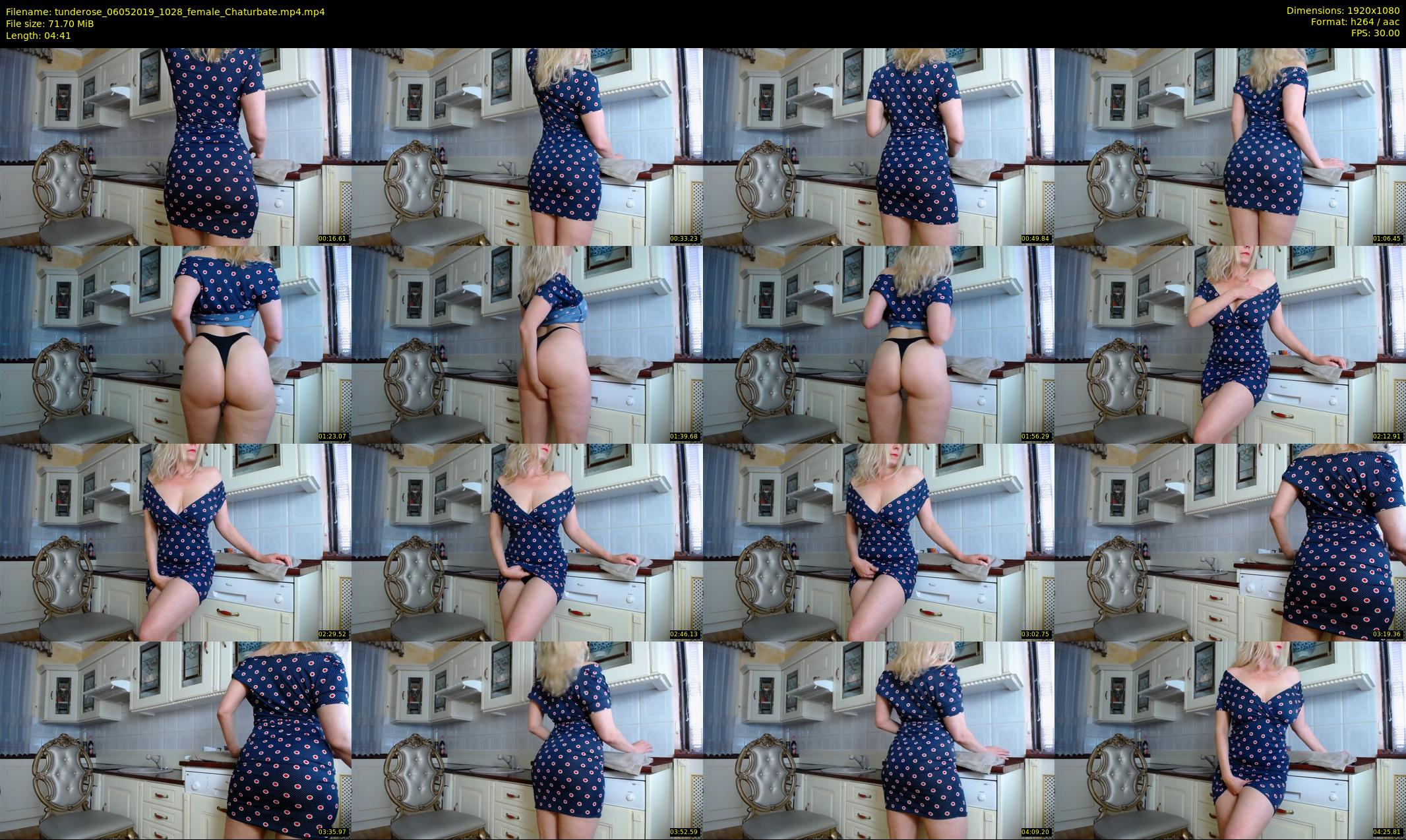 tunderose — 5 minute Chaturbate female cam show recording, 1080p, May 6, 2019