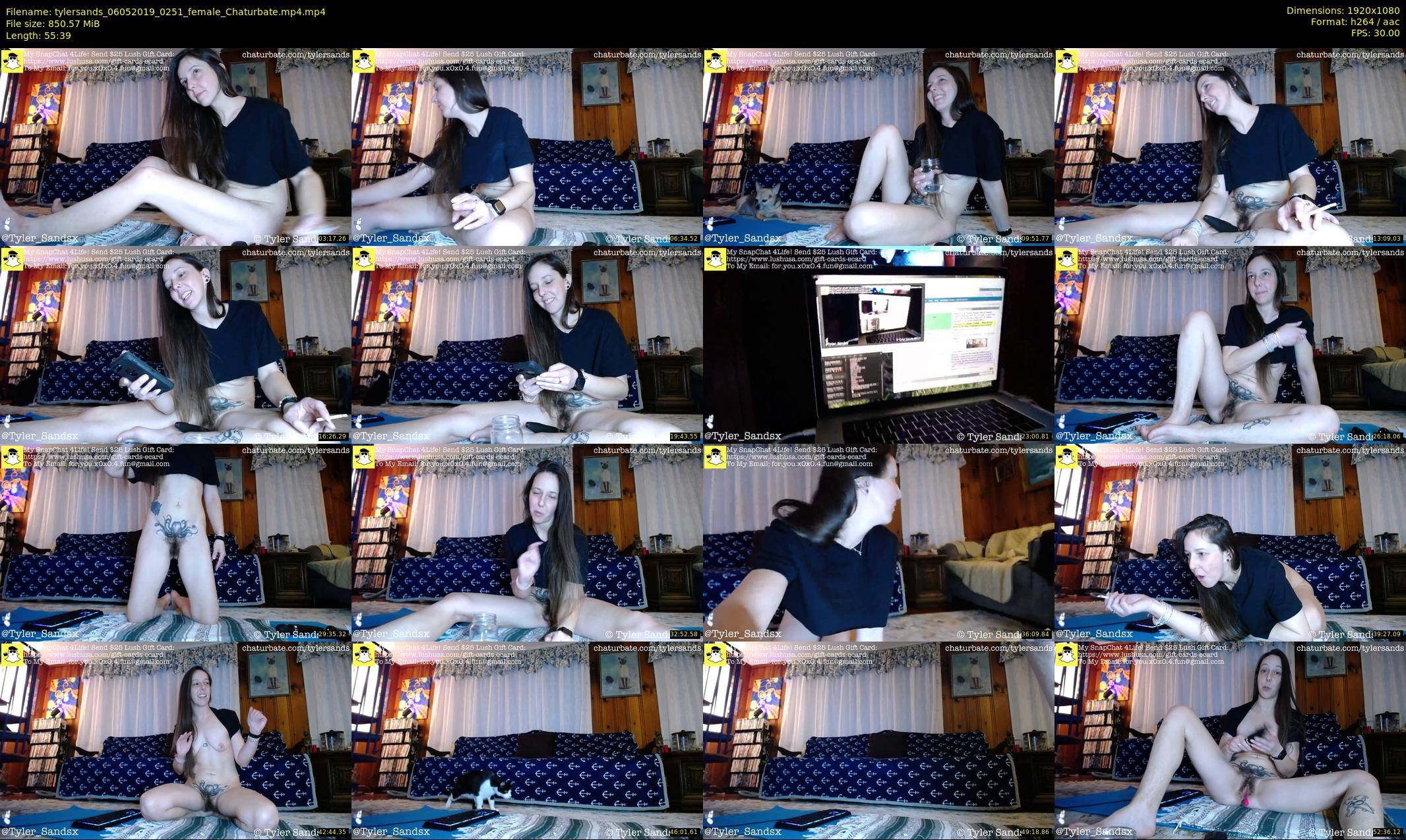 tylersands — 56 minute Chaturbate female cam show recording, 1080p, May 6, 2019