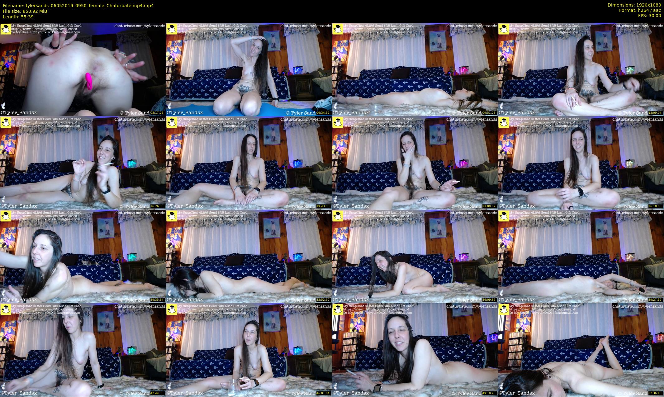 tylersands — 56 minute Chaturbate female cam show recording, 1080p, May 6, 2019