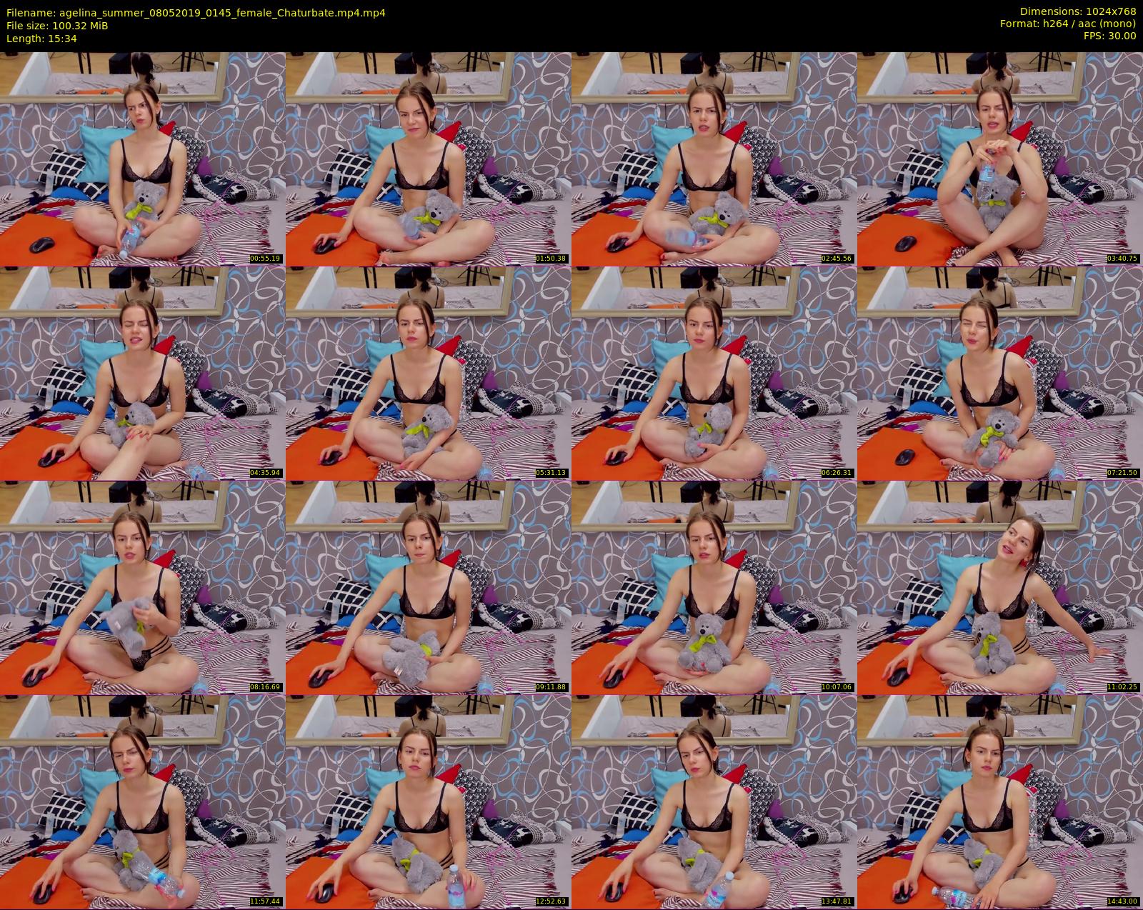 agelina_summer — 16 minute Chaturbate female cam show recording, 720p, May 8, 2019