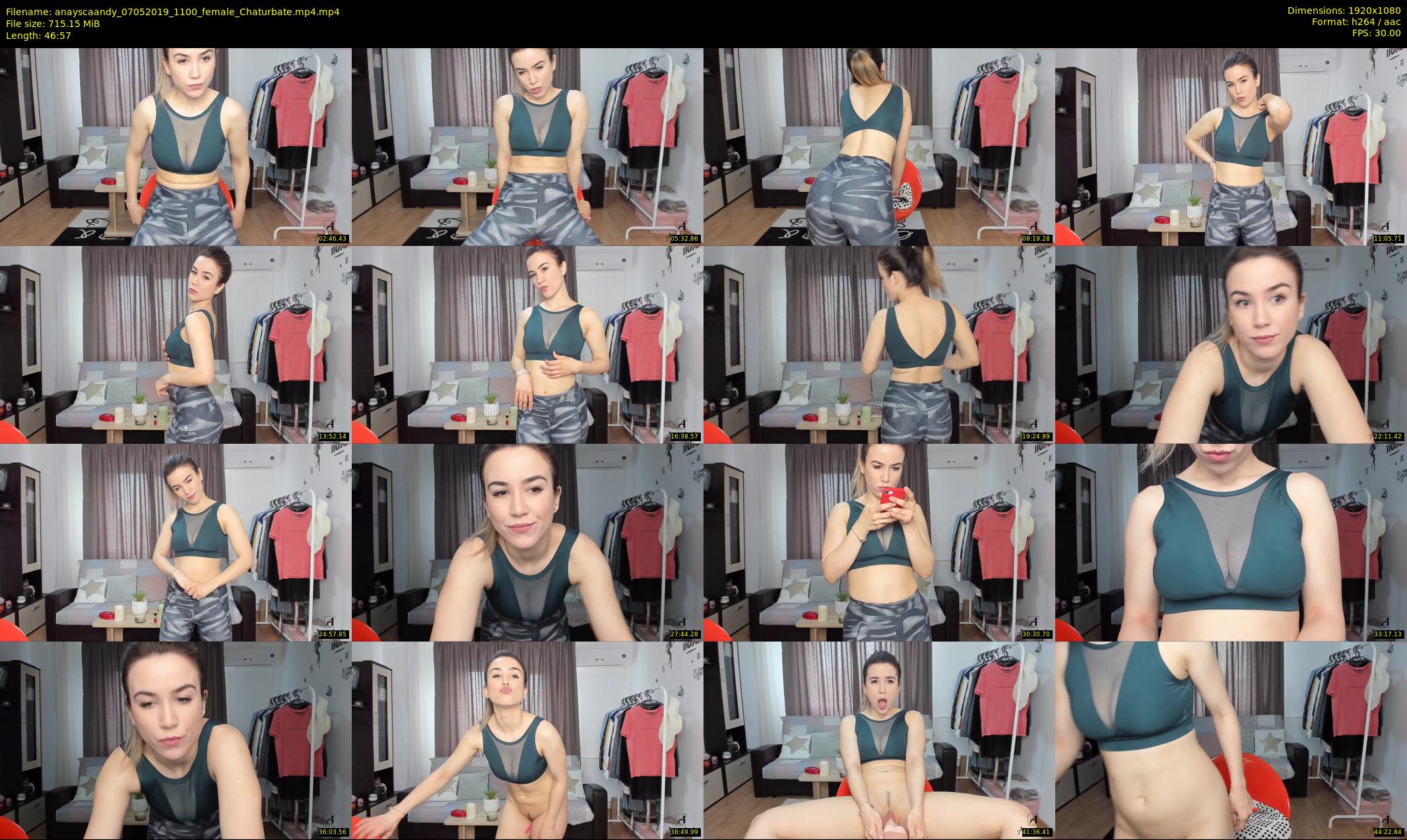 anayscaandy — 47 minute Chaturbate female cam show recording, 1080p, May 7, 2019