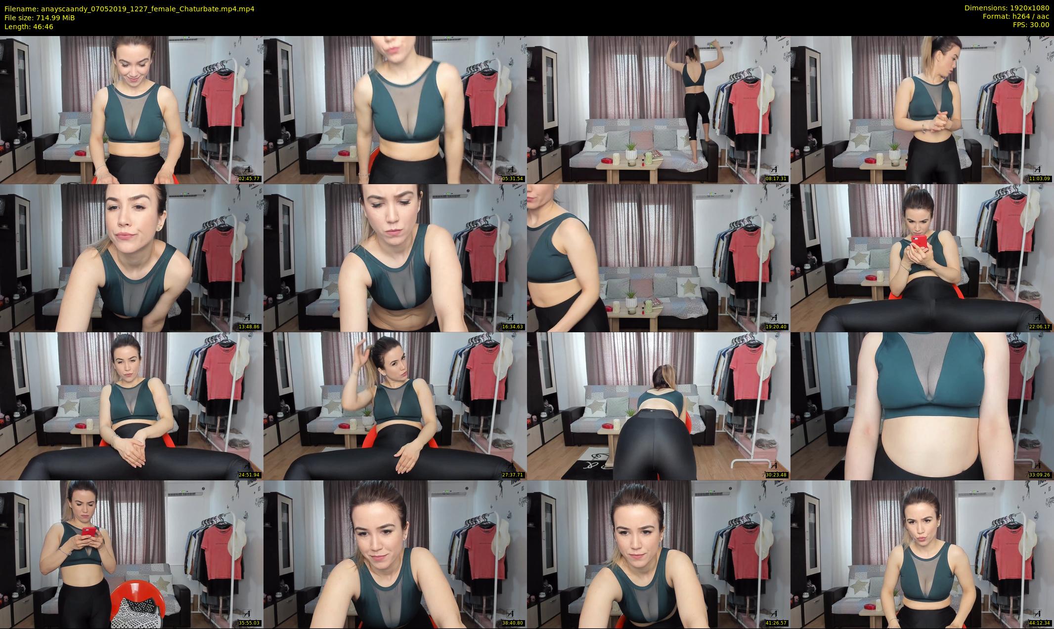 anayscaandy — 47 minute Chaturbate female cam show recording, 1080p, May 7, 2019