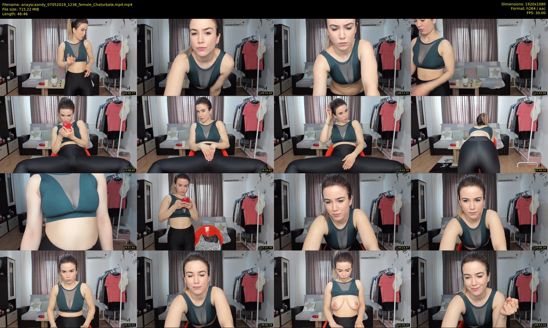 anayscaandy — 47 minute Chaturbate female cam show recording, 1080p, May 7, 2019