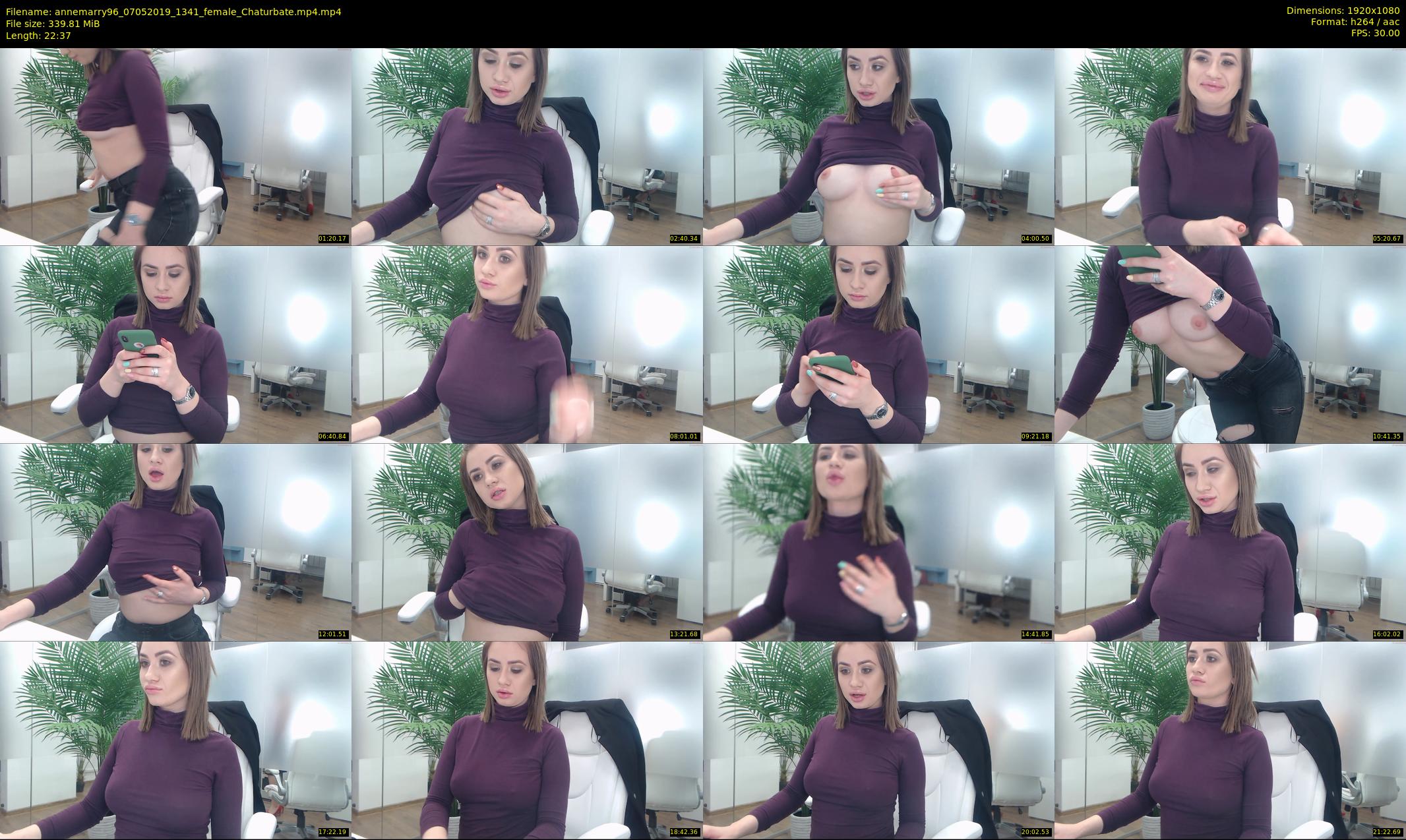 annemarry96 — 23 minute Chaturbate female cam show recording, 1080p, May 7, 2019