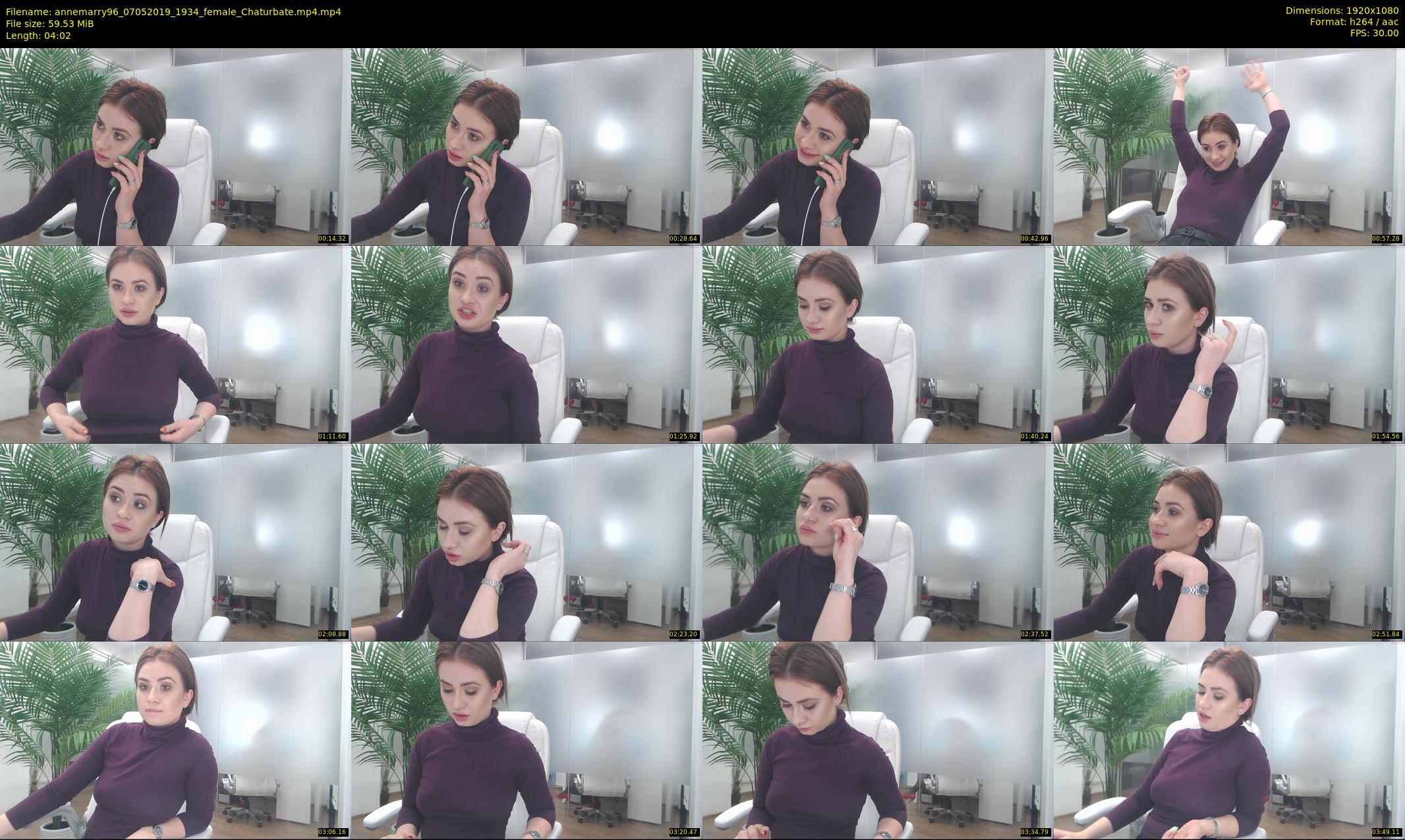 annemarry96 — 5 minute Chaturbate female cam show recording, 1080p, May 7, 2019