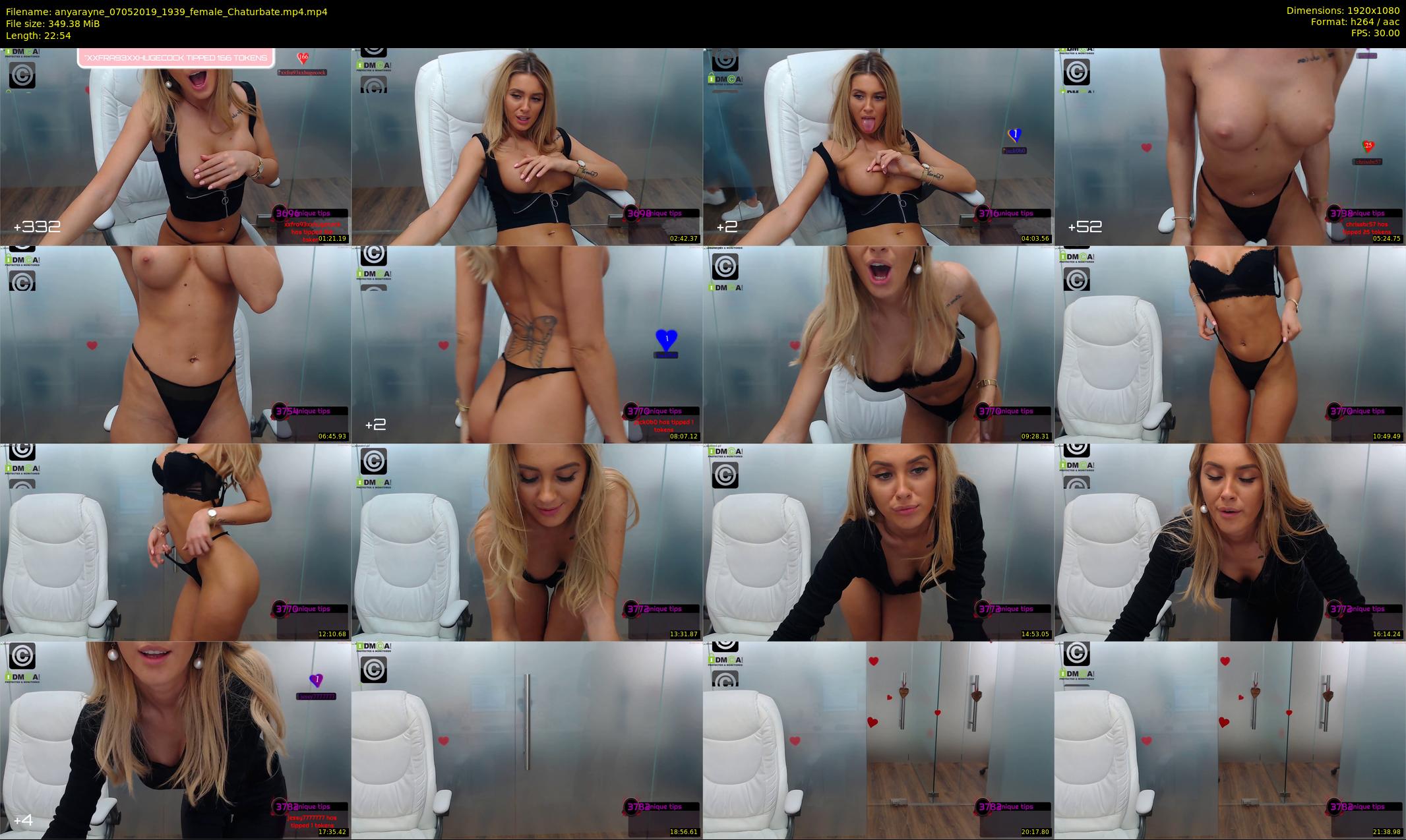 anyarayne — 23 minute Chaturbate female cam show recording, 1080p, May 7, 2019