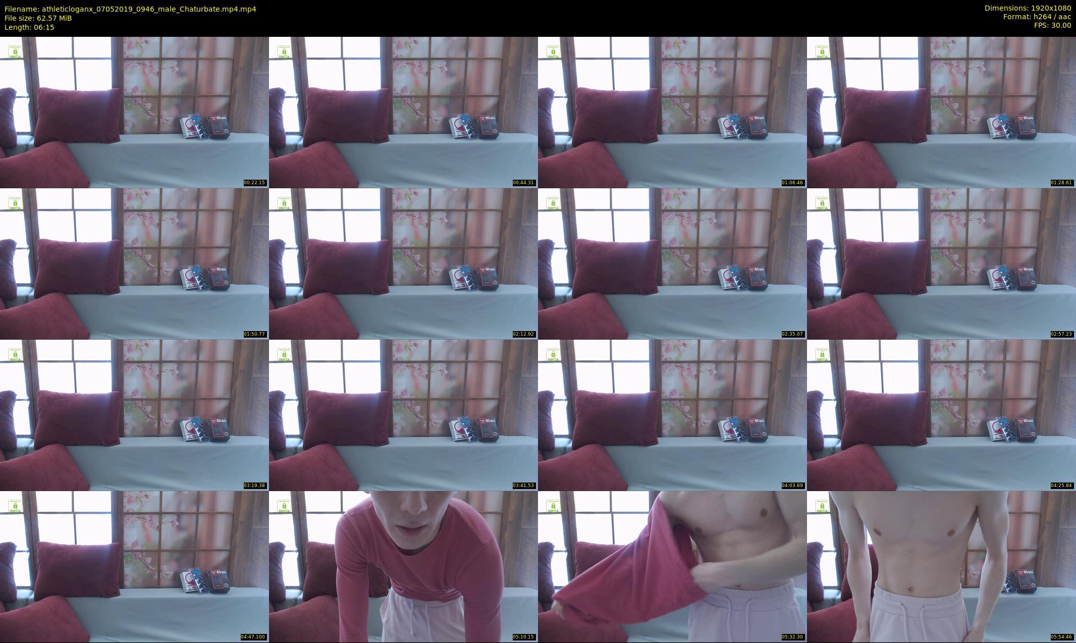 athleticloganx — 7 minute Chaturbate male cam show recording, 1080p, May 7, 2019