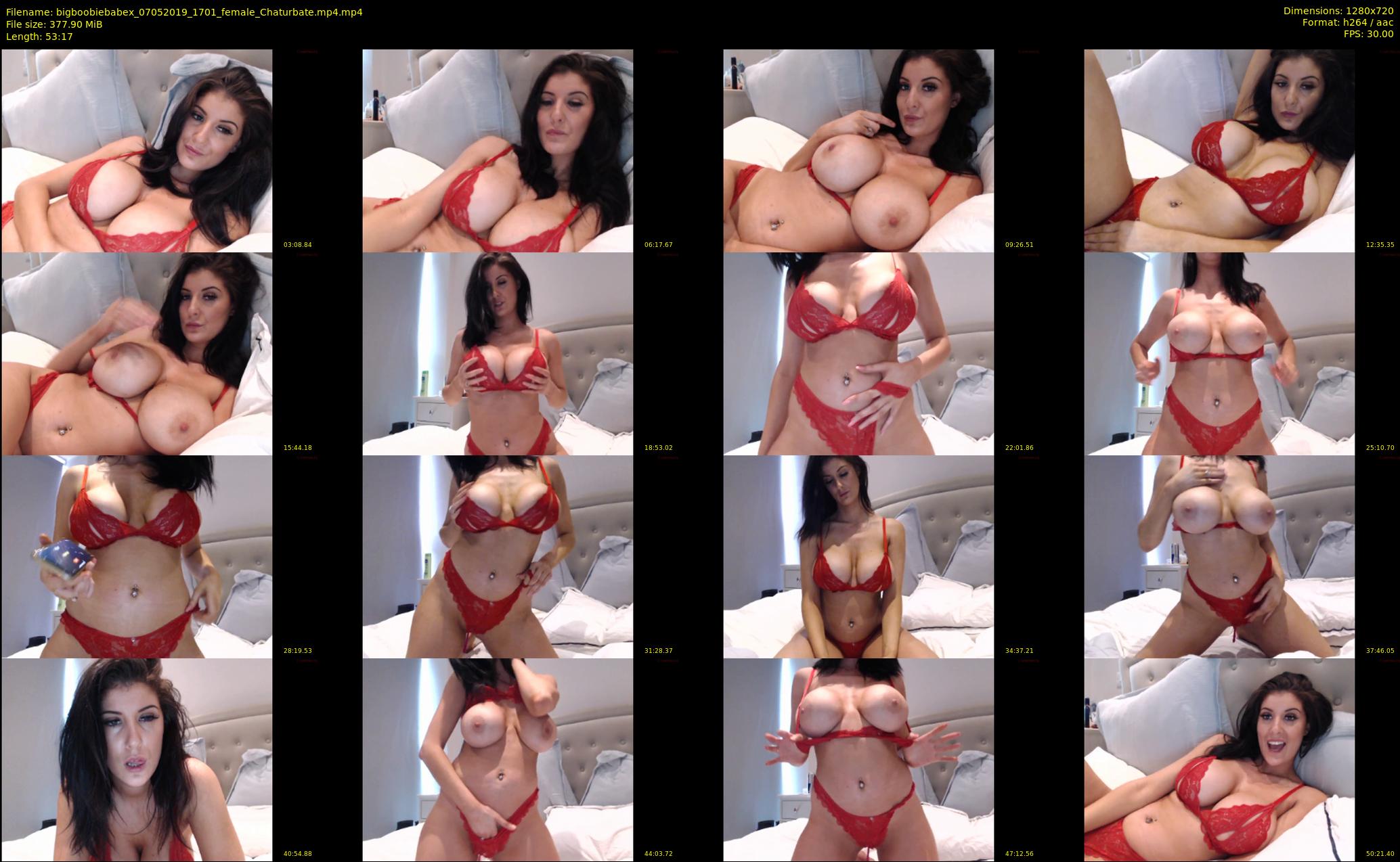 bigboobiebabex — 54 minute Chaturbate female cam show recording, 720p, May 7, 2019