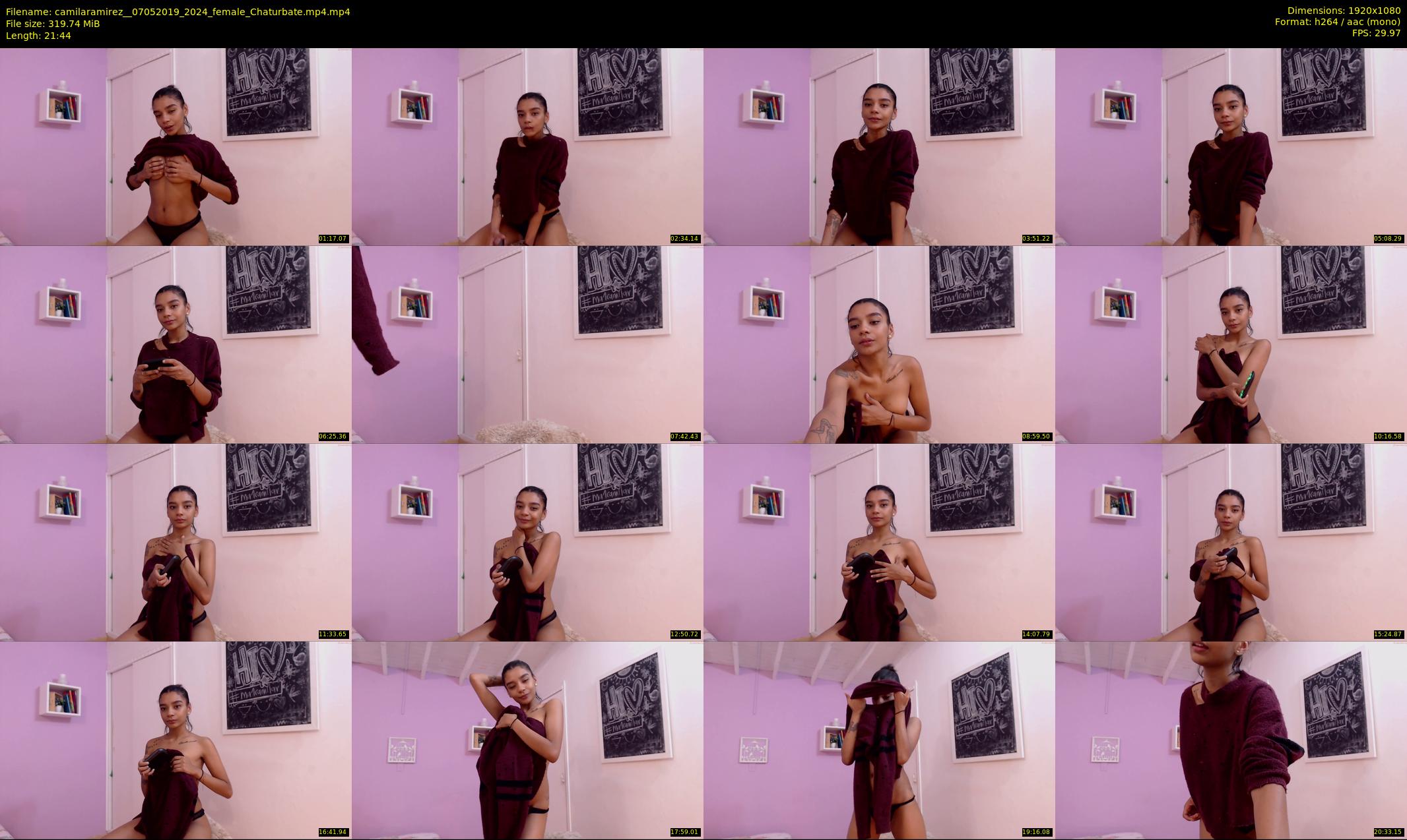 camilaramirez_ — 22 minute Chaturbate female cam show recording, 1080p, May 7, 2019