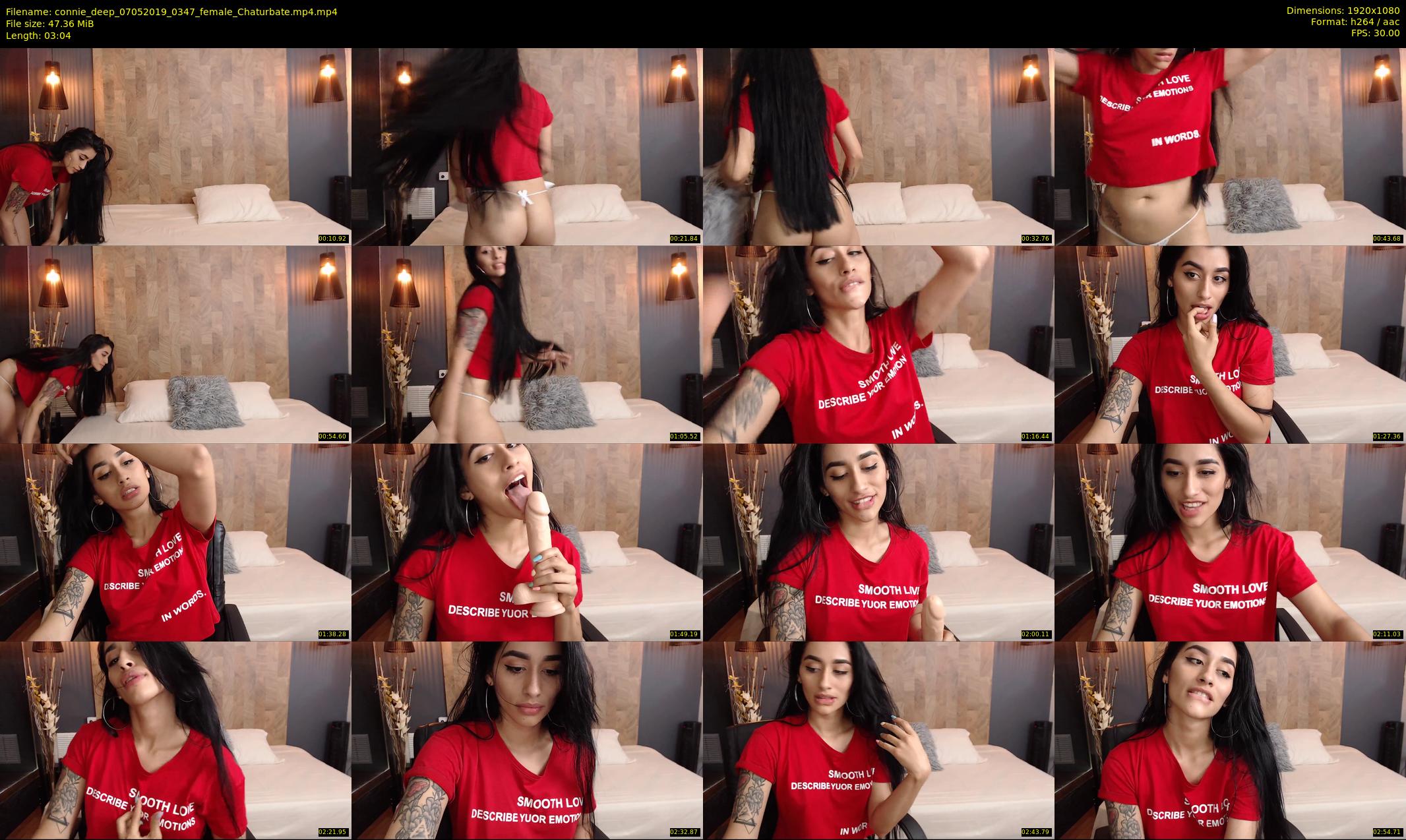 connie_deep — 4 minute Chaturbate female cam show recording, 1080p, May 7, 2019